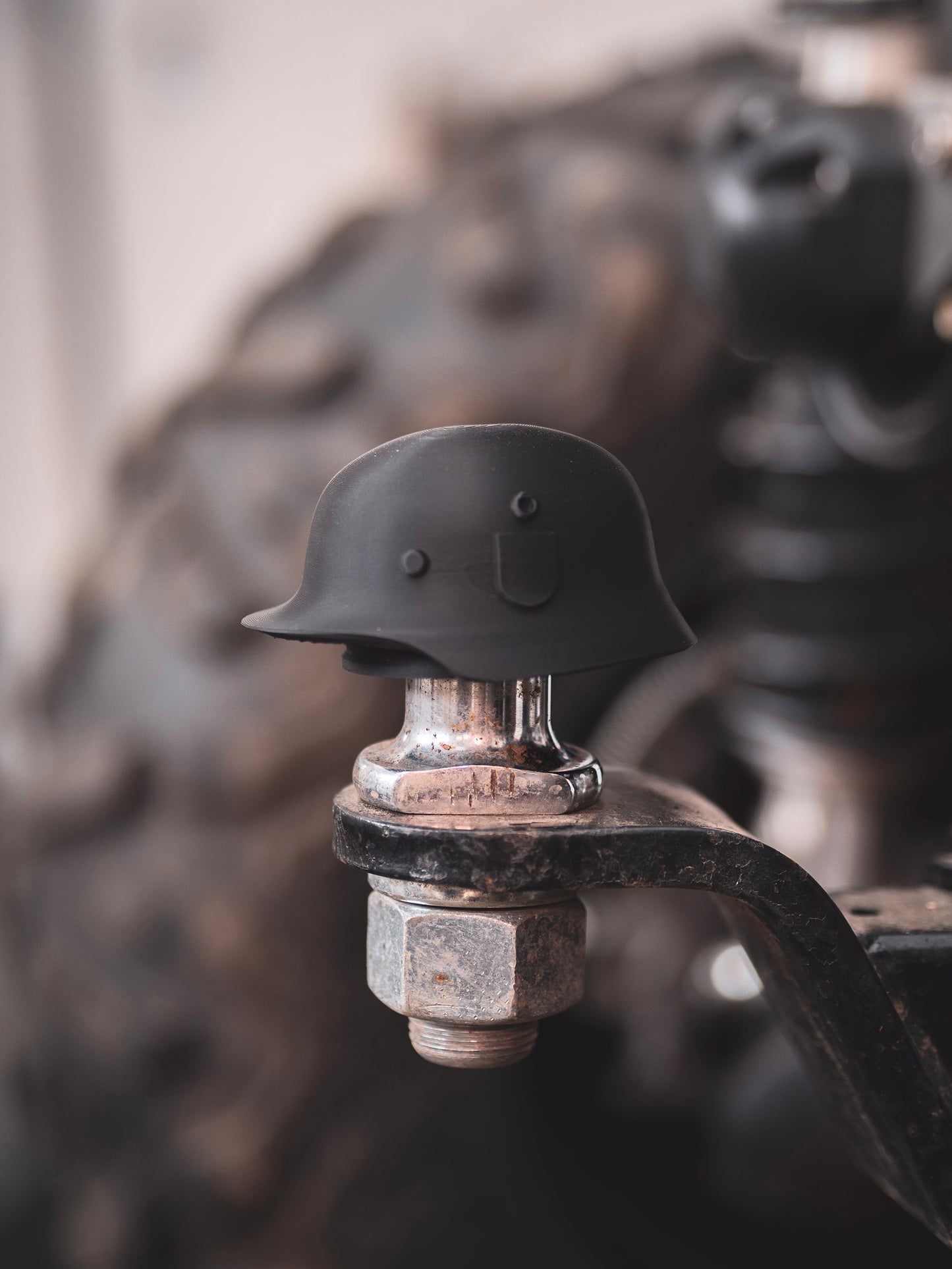 Abdeckkappe Anhängerkupplung Stahlhelm