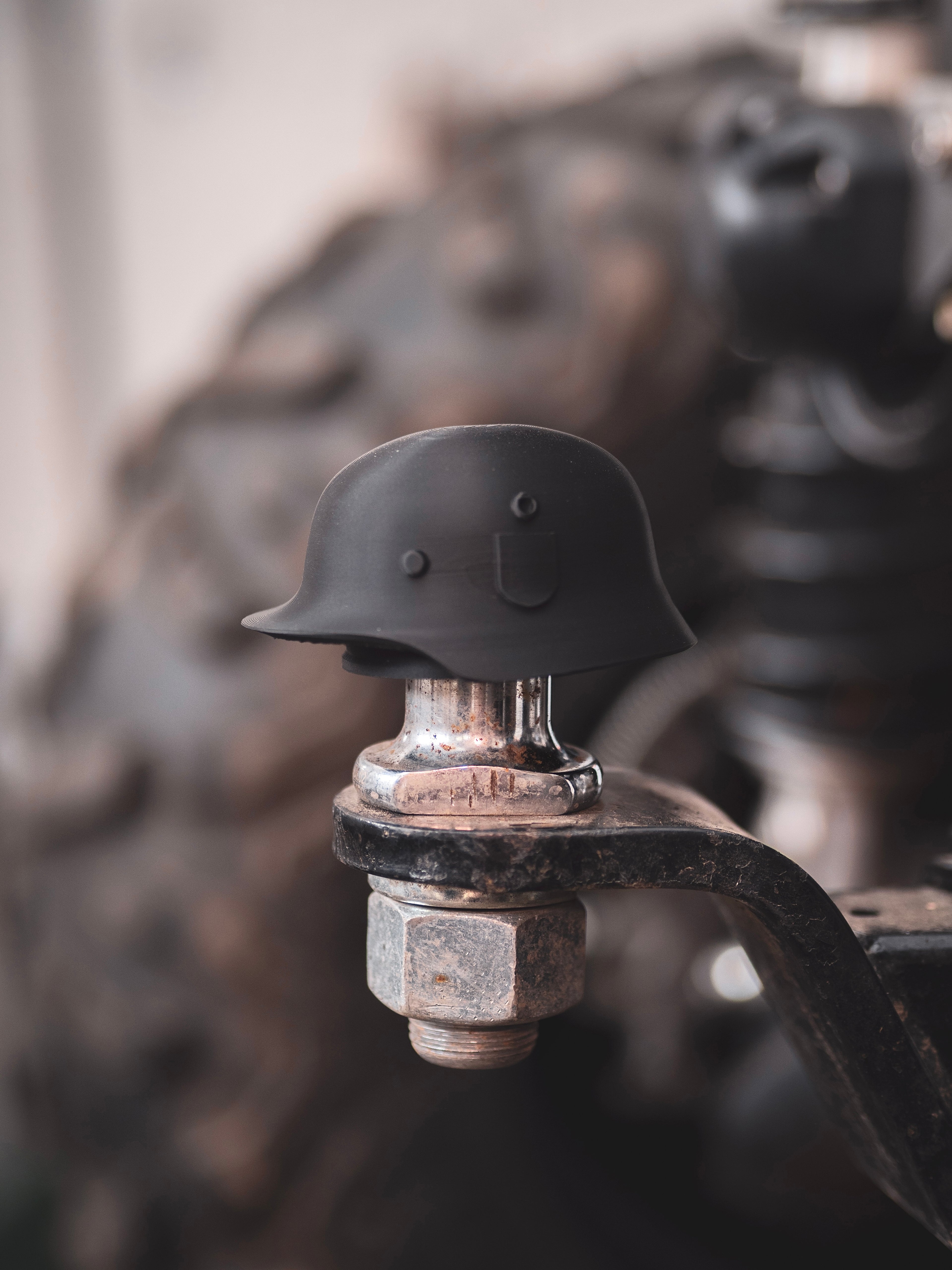 Abdeckkappe Anhängerkupplung Stahlhelm