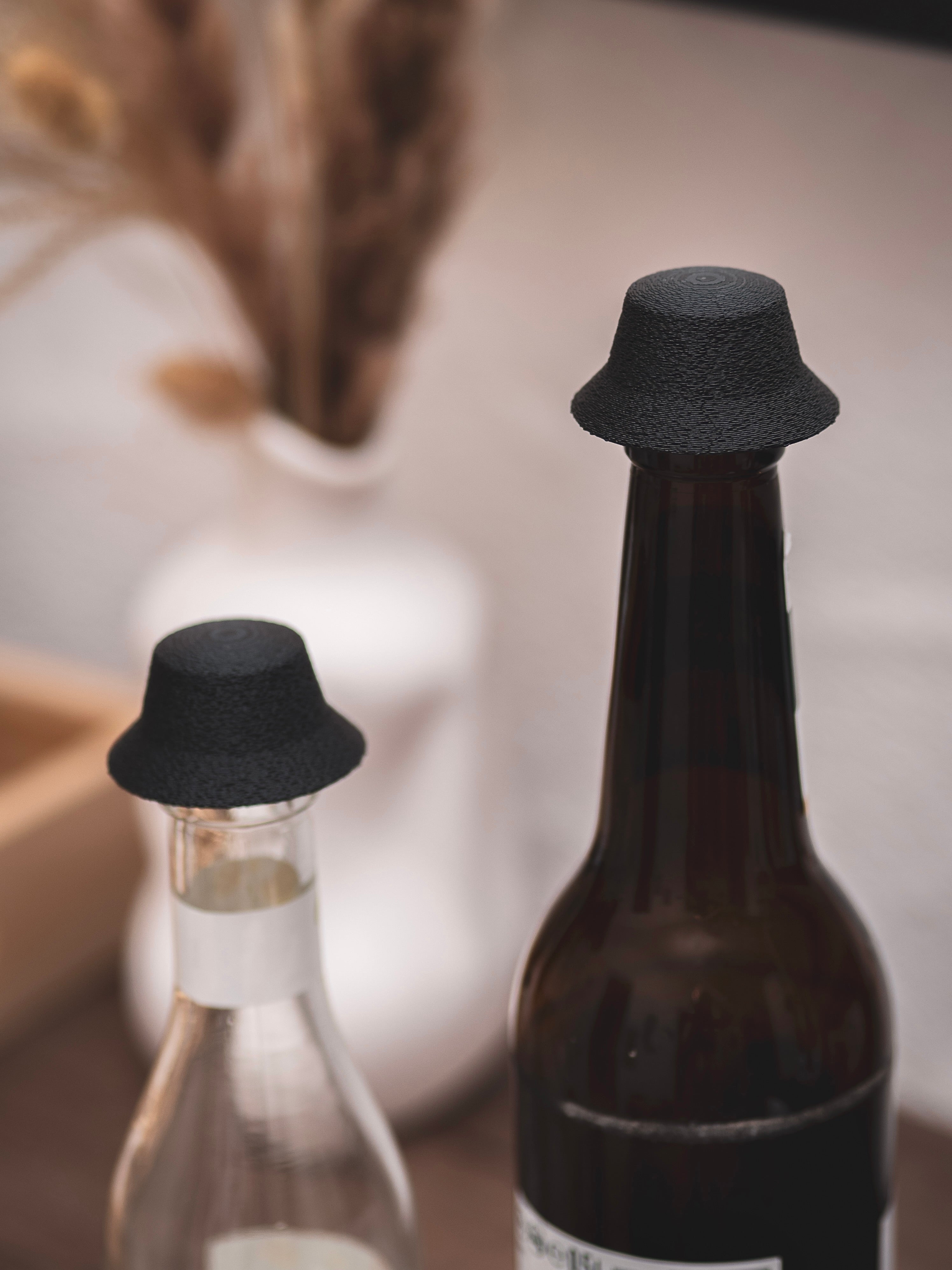 Flaschendeckel Fischerhut für Bier, Limo & kl. Sektflaschen | verschiedene Farben