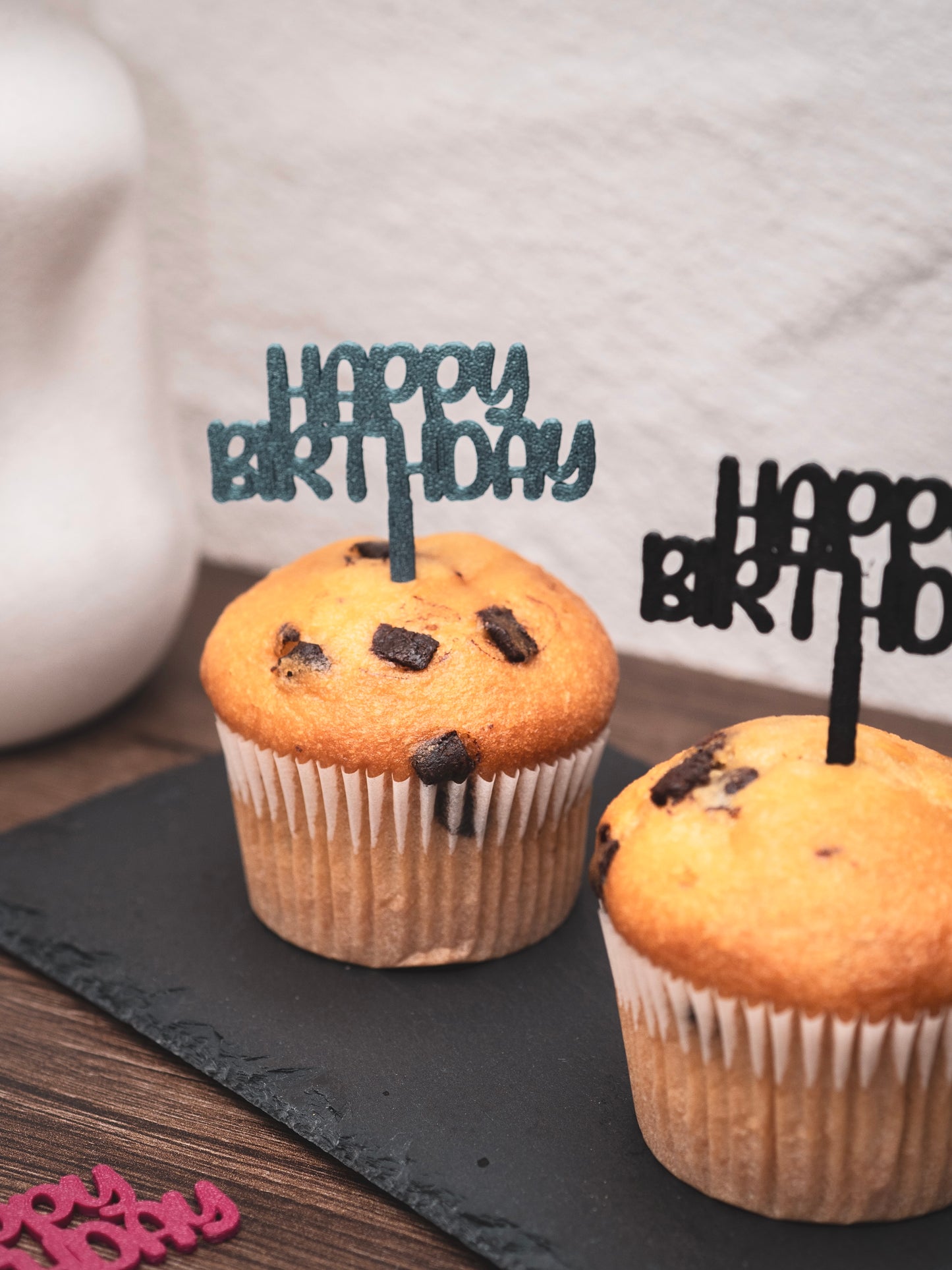 Muffin Topper "Happy Birthday"