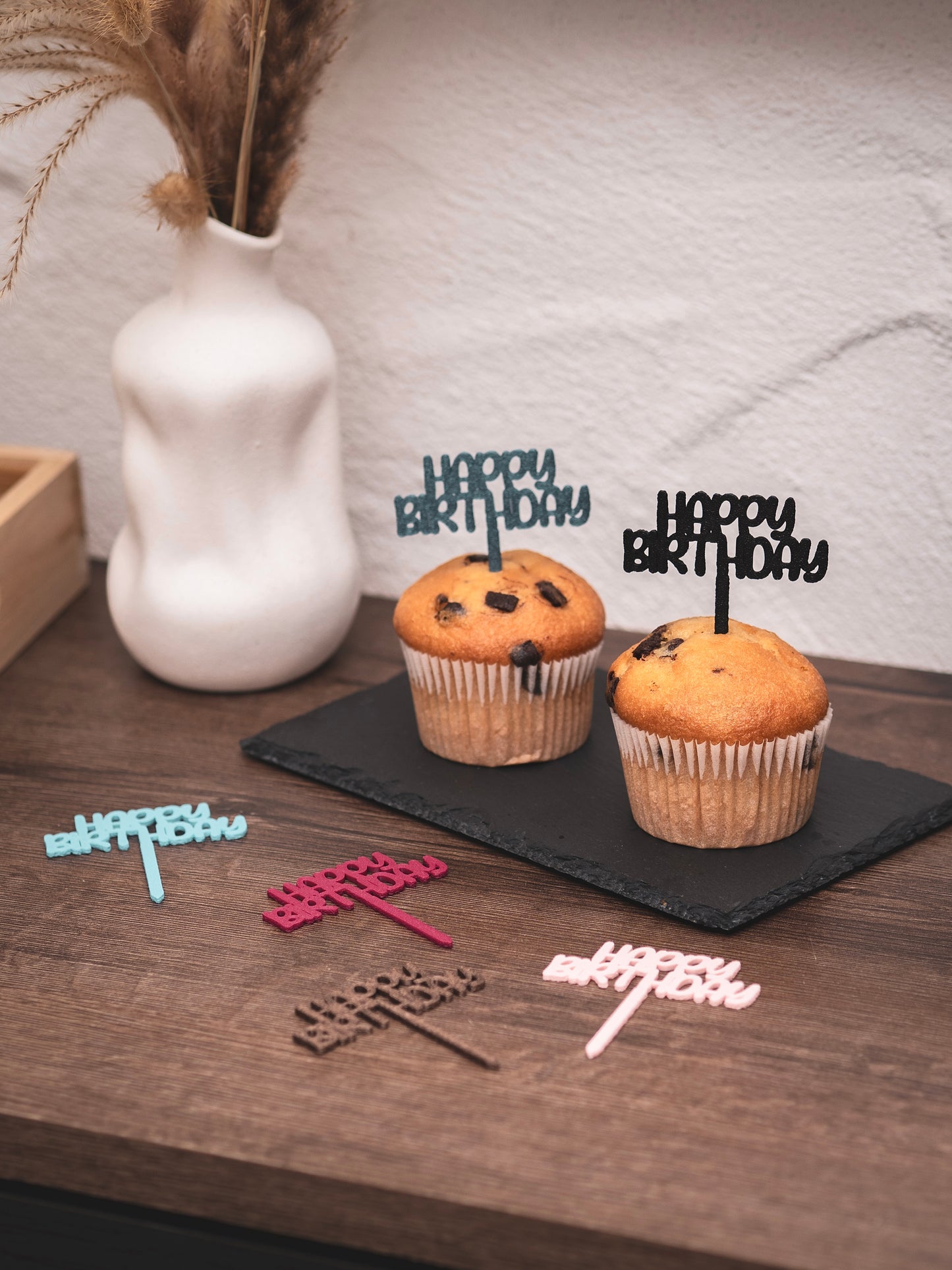Muffin Topper "Happy Birthday"