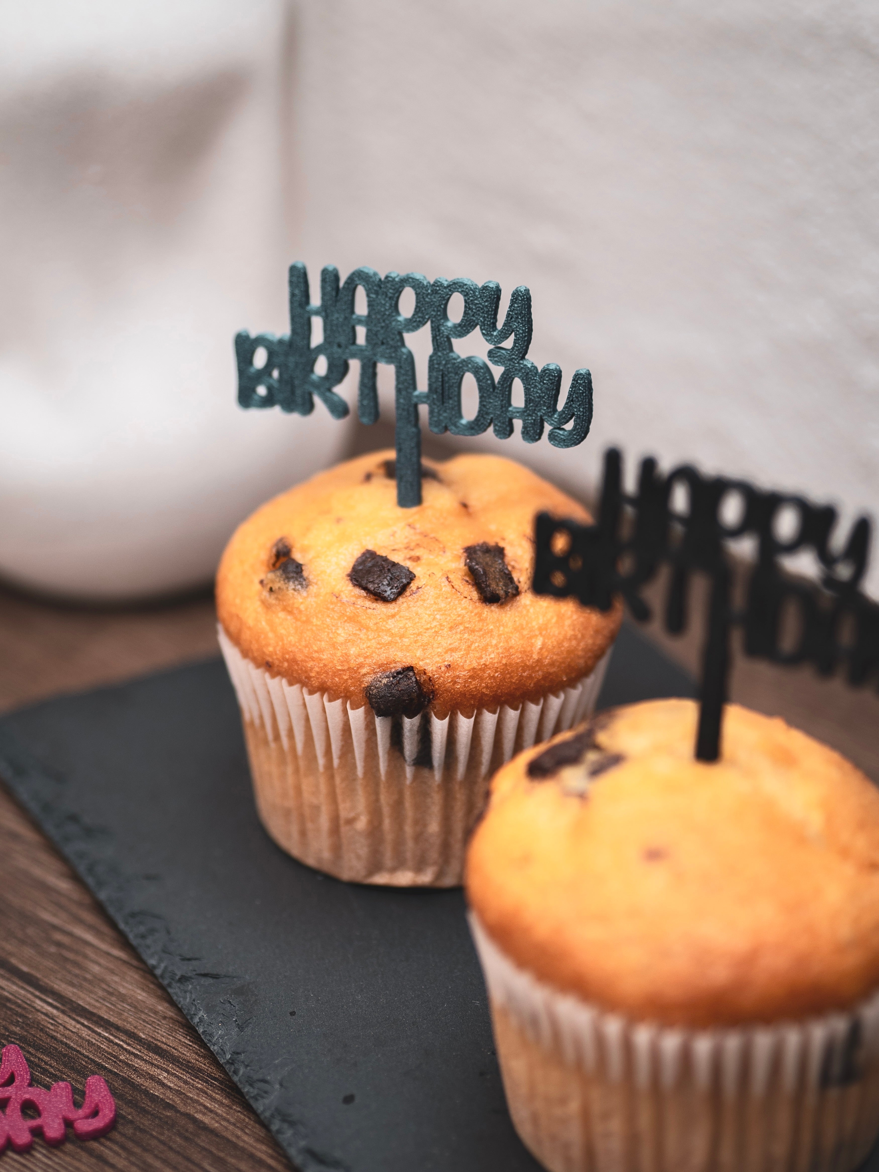 Muffin Topper "Happy Birthday"