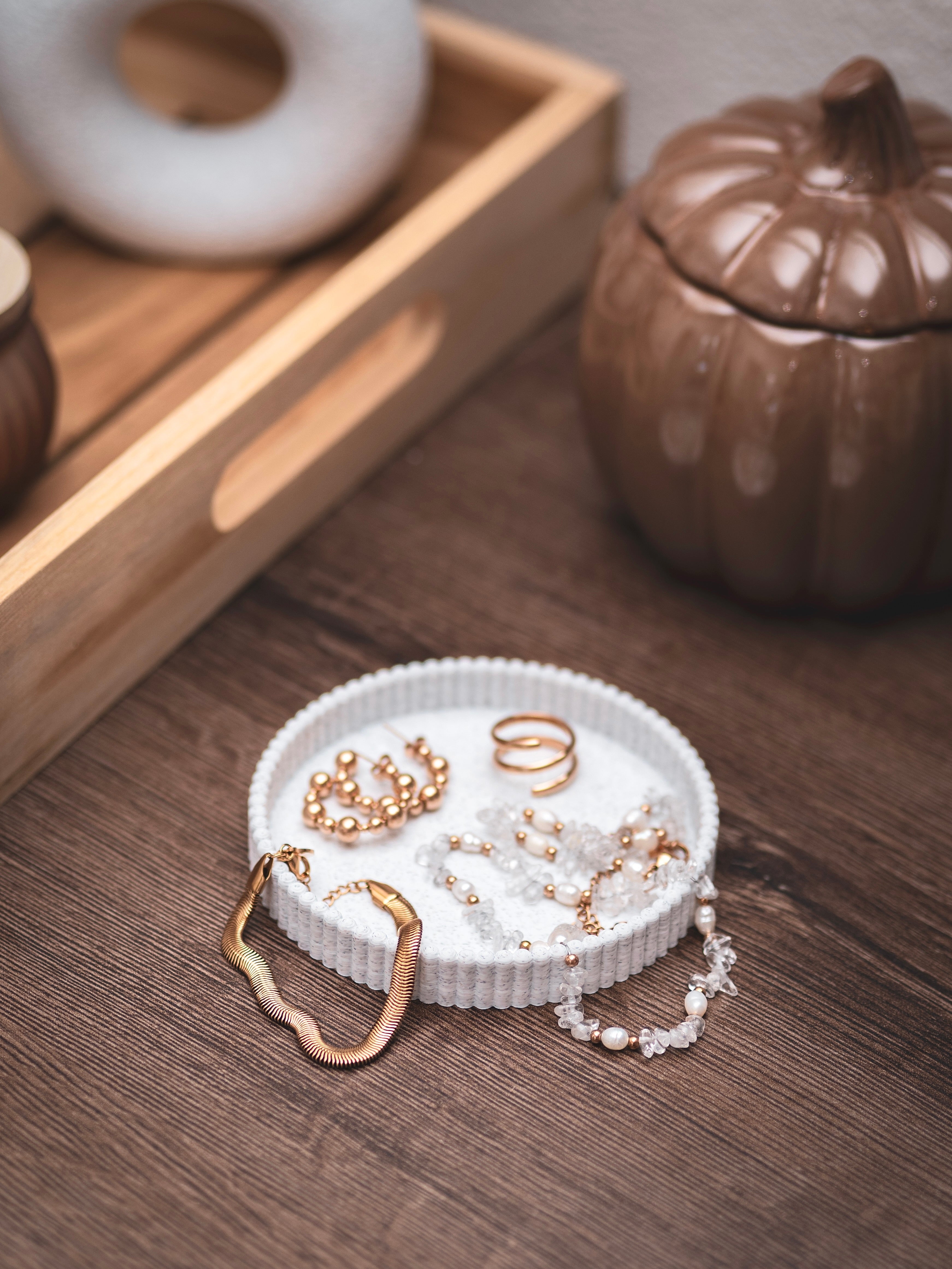 Mini-Tablett für Schmuck oder Deko | 10 cm - verschiedene Farben