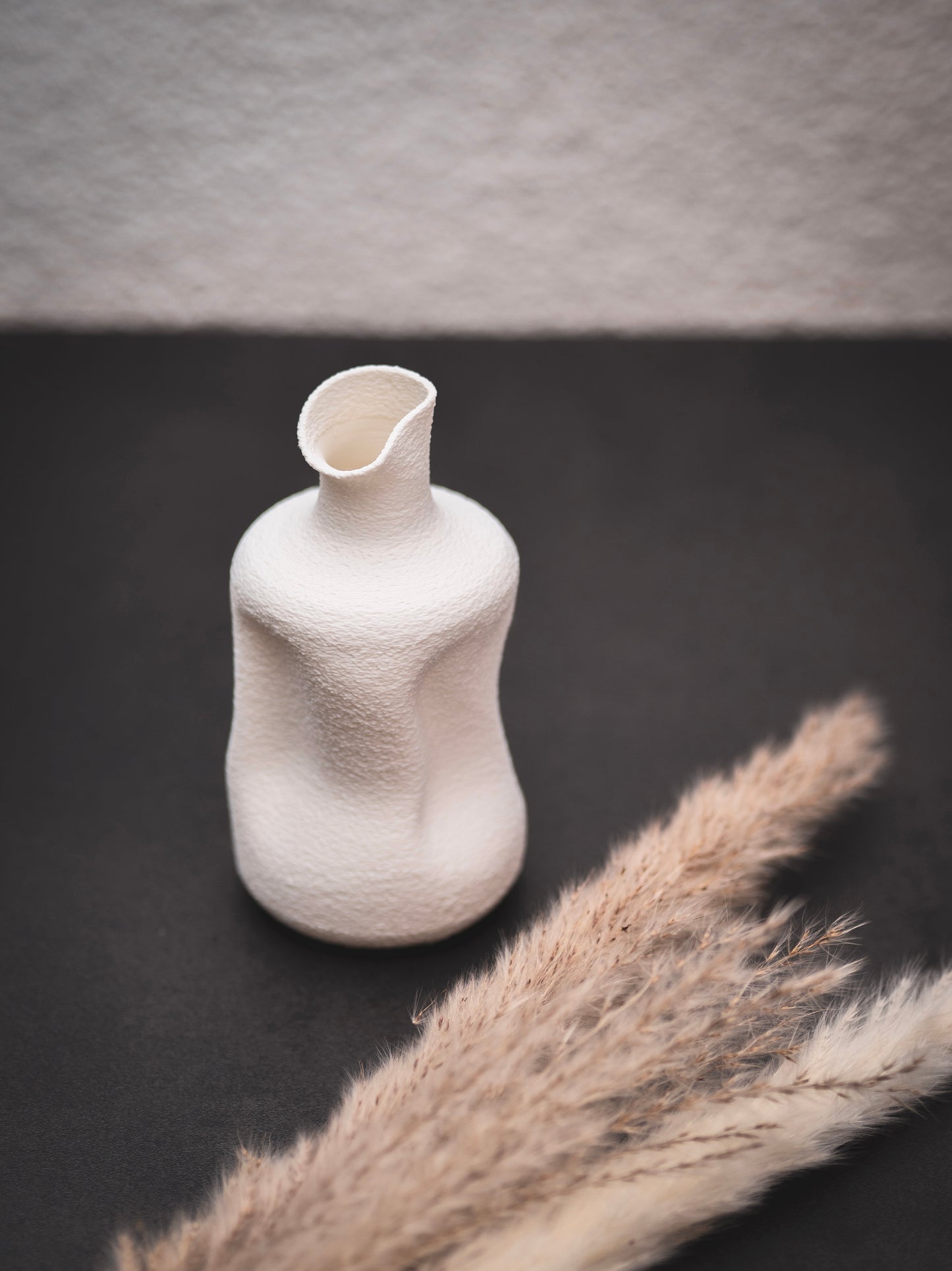 Trockenblumenvase verbeult 12,5 cm