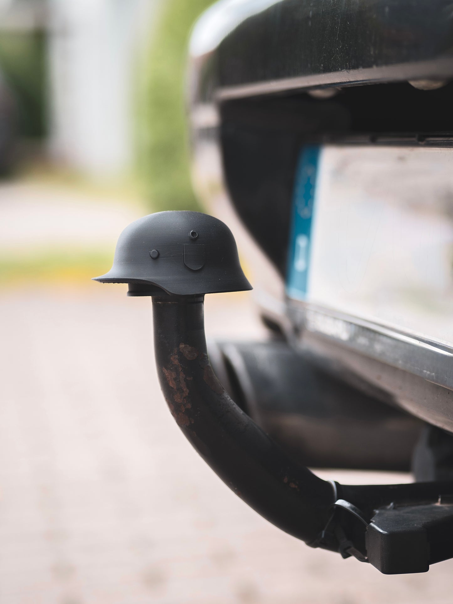 Abdeckkappe Anhängerkupplung Stahlhelm