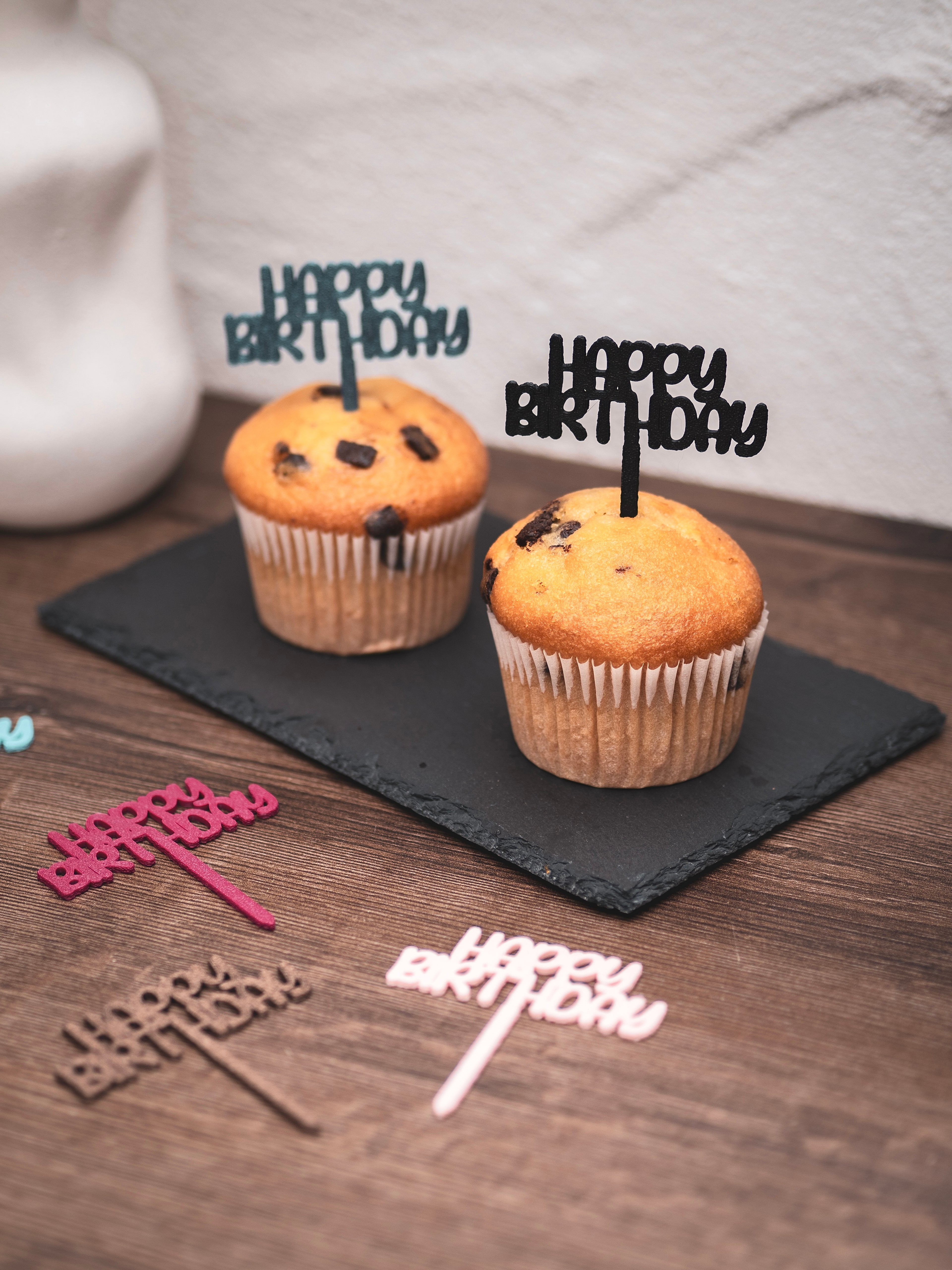 Muffin Topper "Happy Birthday"