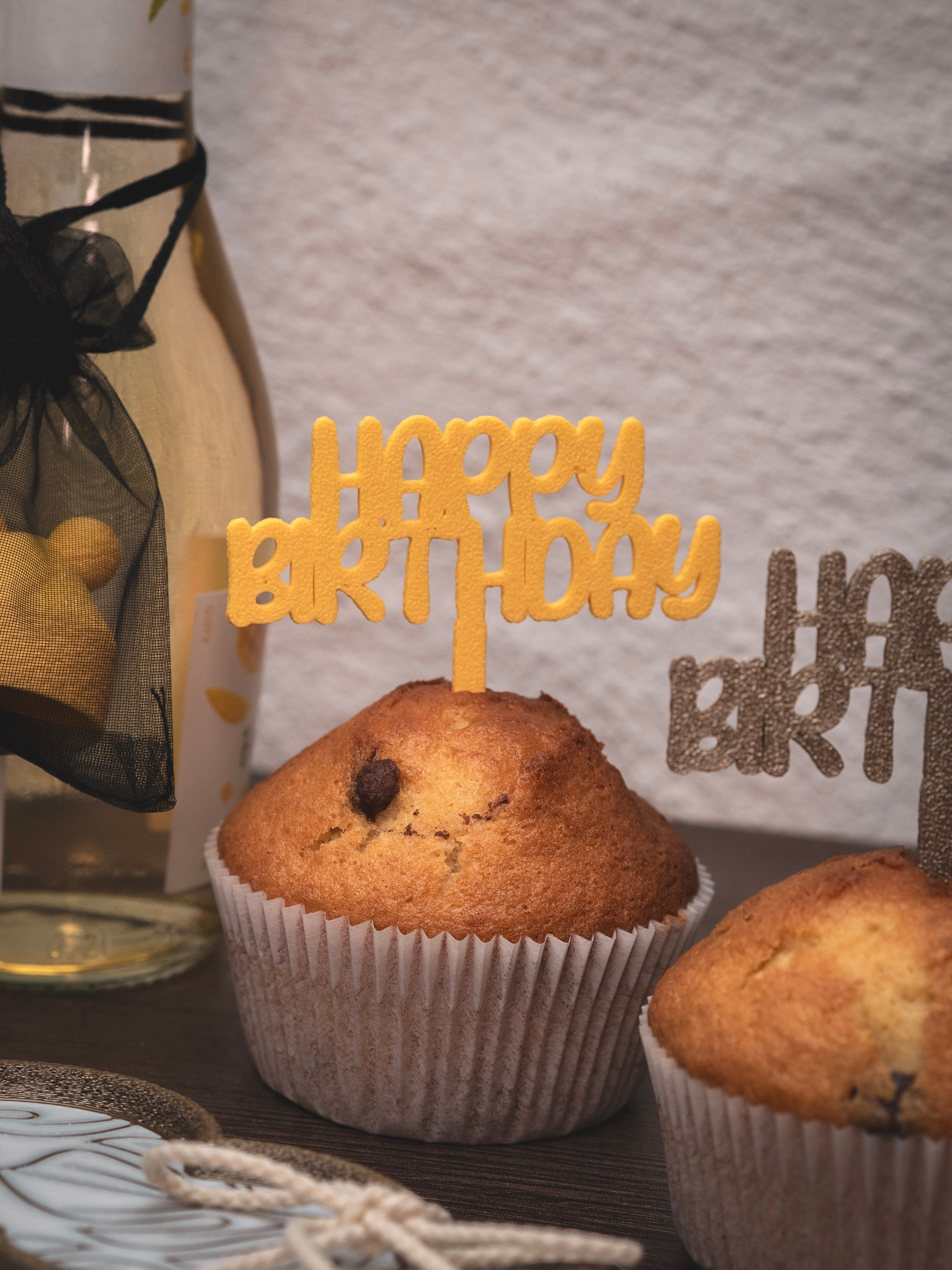 Muffin Topper "Happy Birthday"