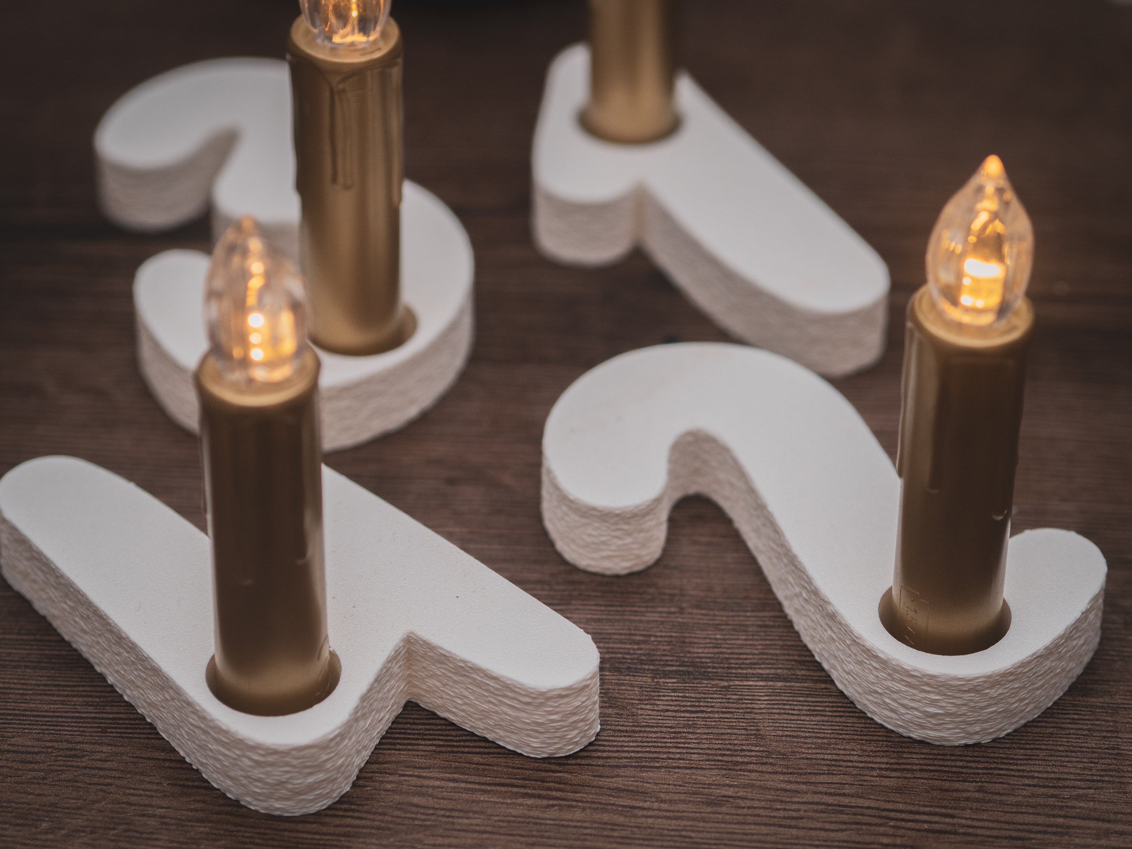 Adventskranz Zahlen 1-4 | verschiedene Farben