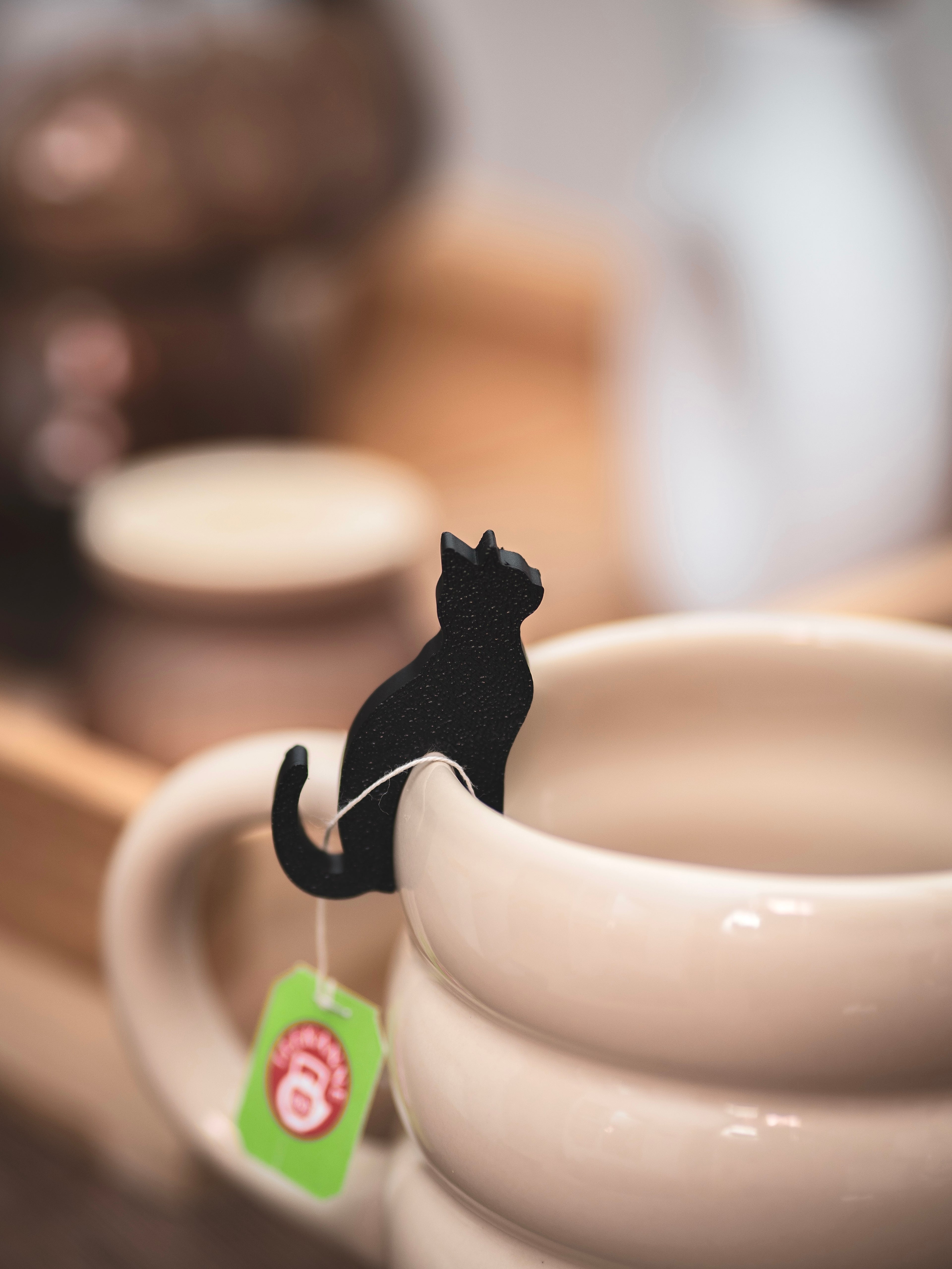 Teebeutelhalter Katze Set | verschiedene Farben