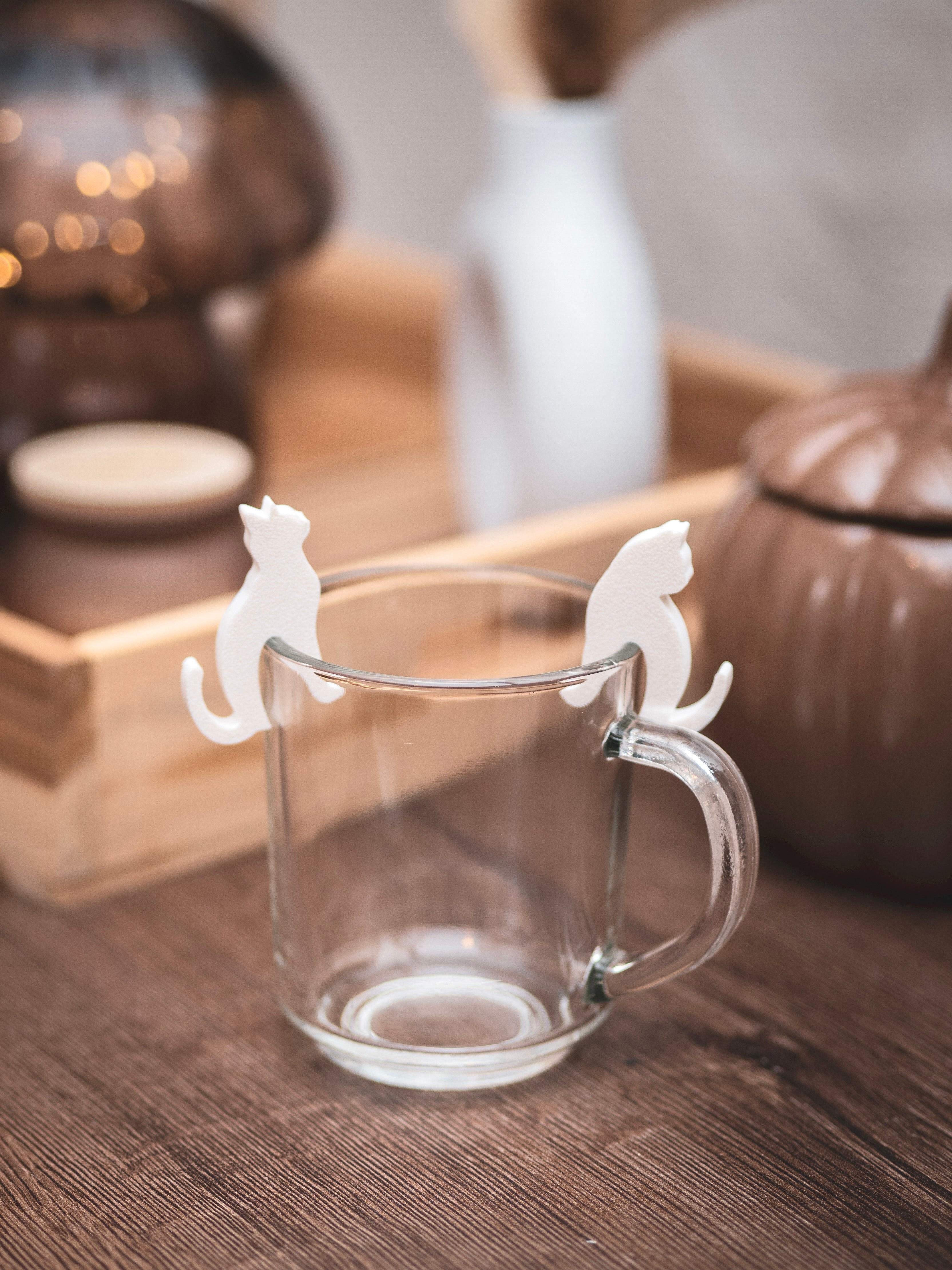 Teebeutelhalter Katze Set | verschiedene Farben