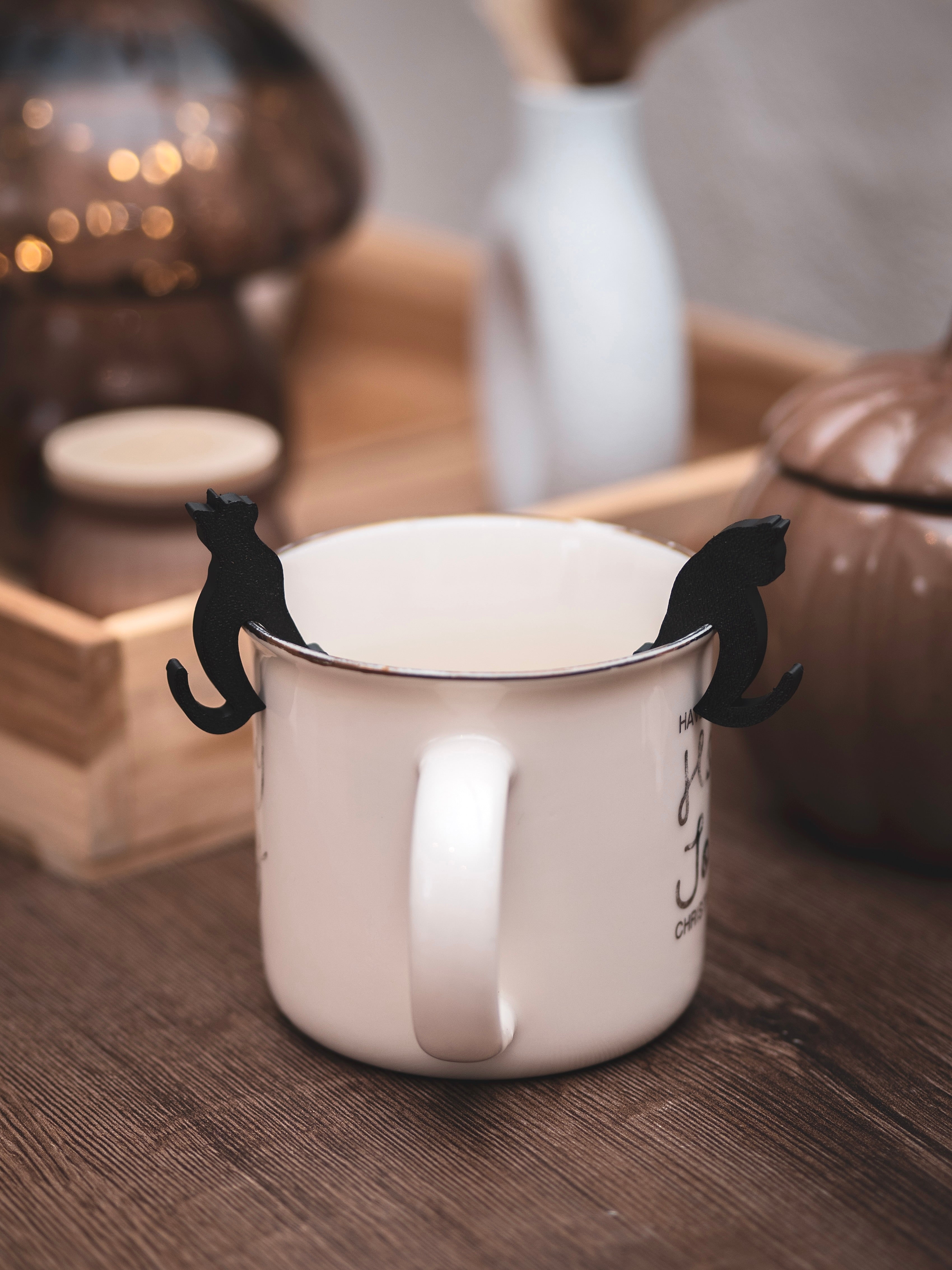 Teebeutelhalter Katze Set | verschiedene Farben