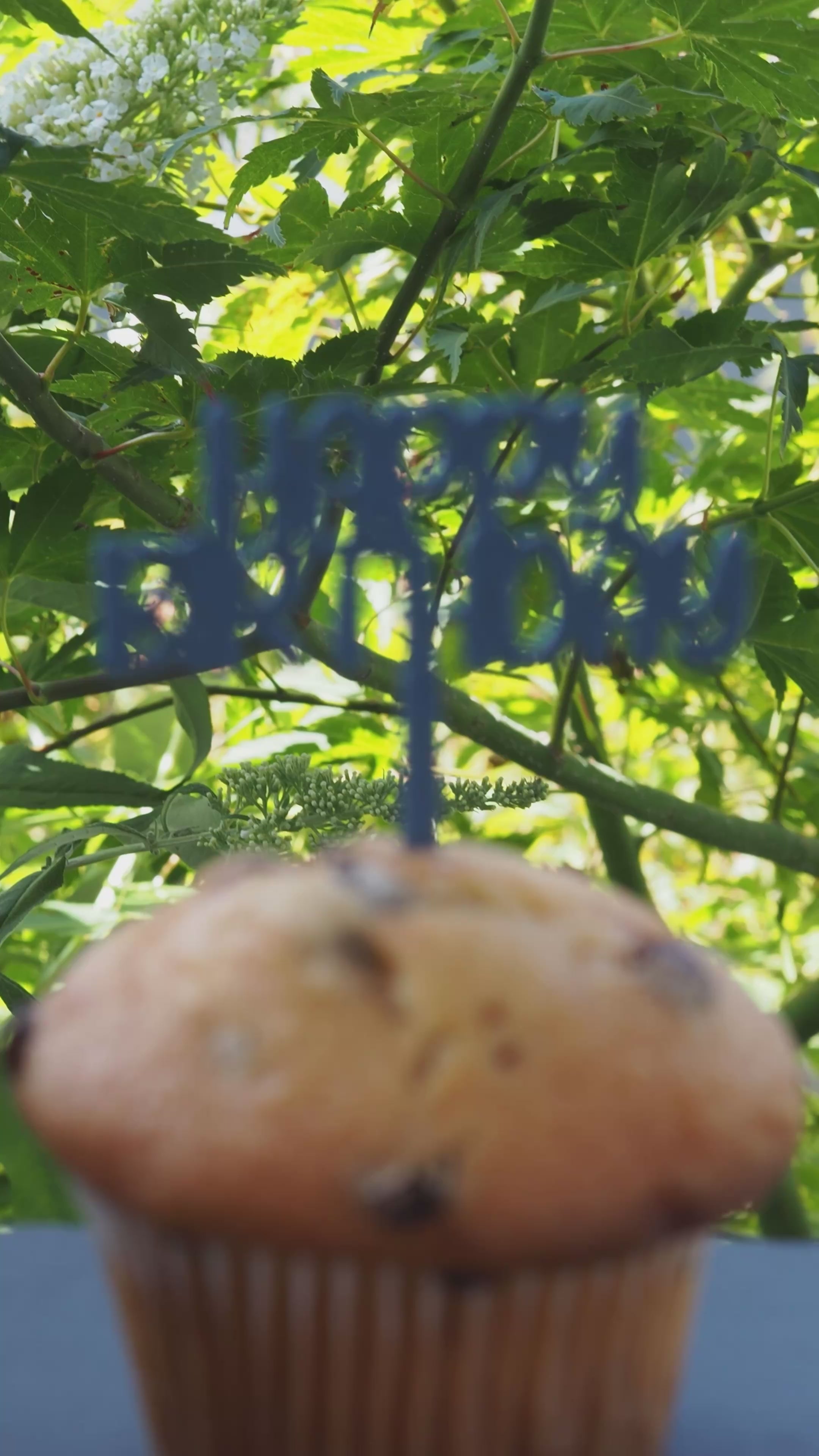 Muffin Topper "Happy Birthday"