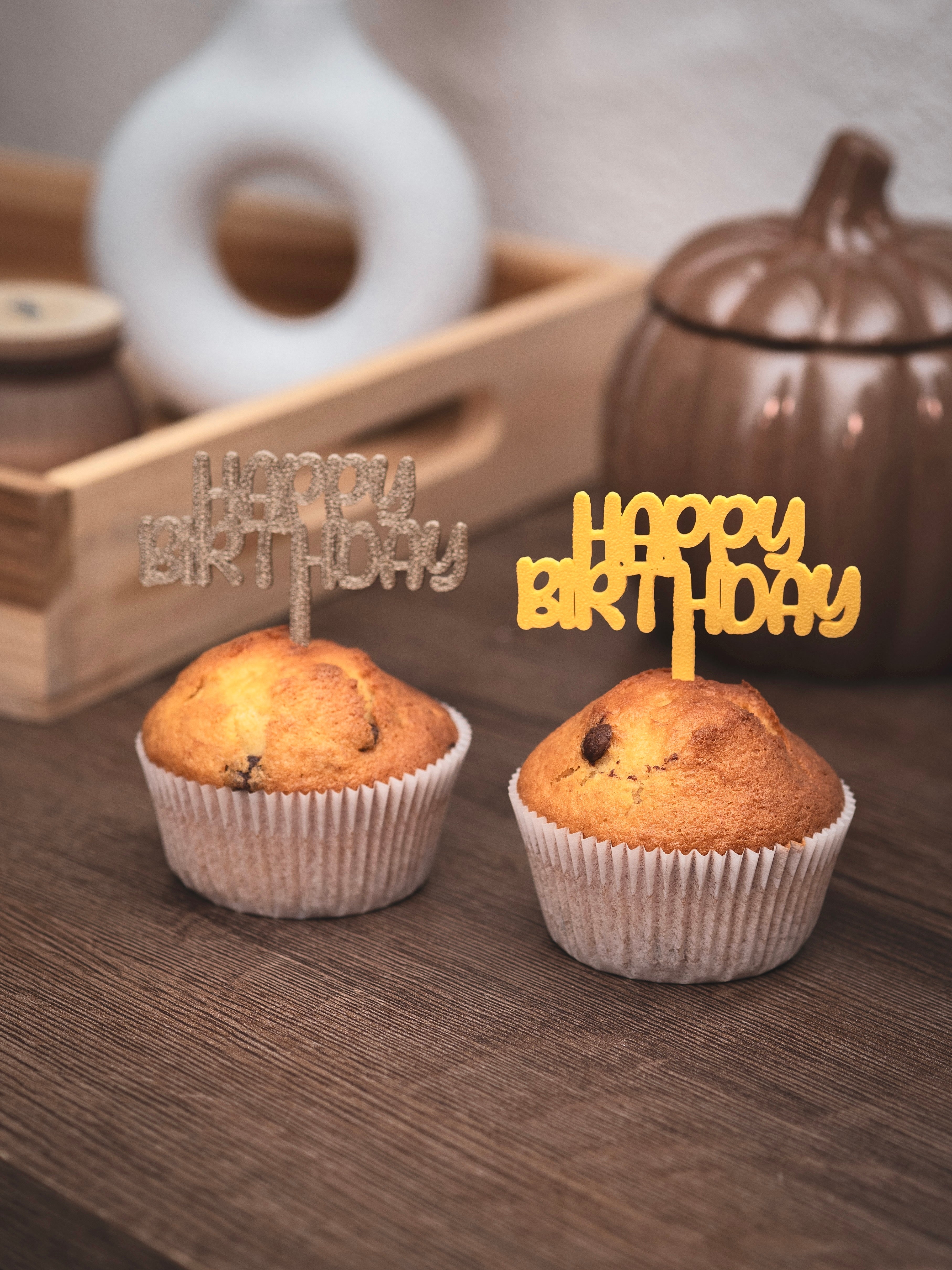 Muffin Topper "Happy Birthday"