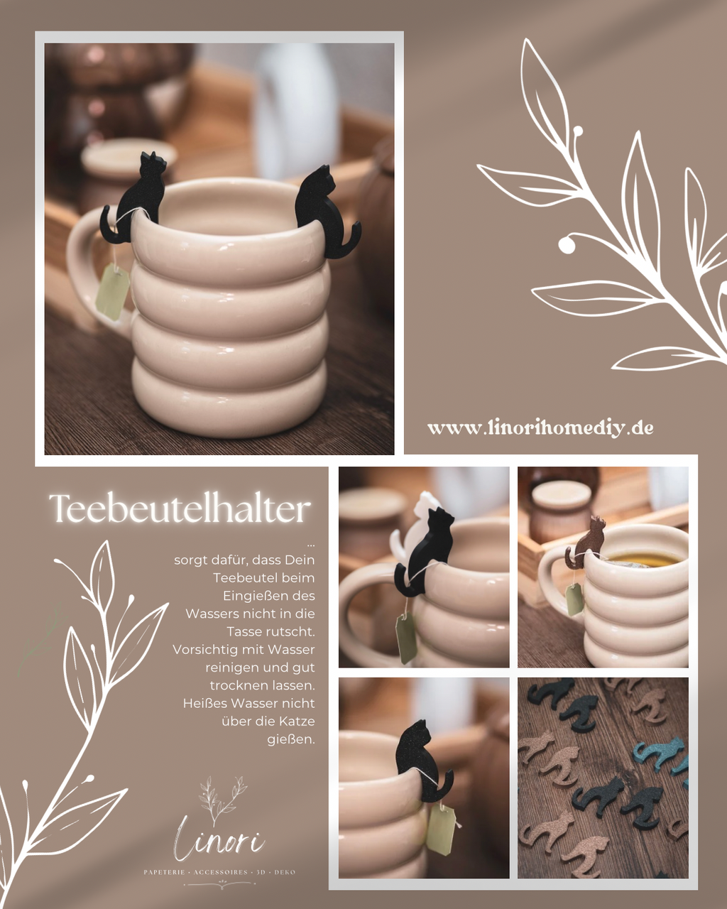 Teebeutelhalter Hunde Set | 22 Farben