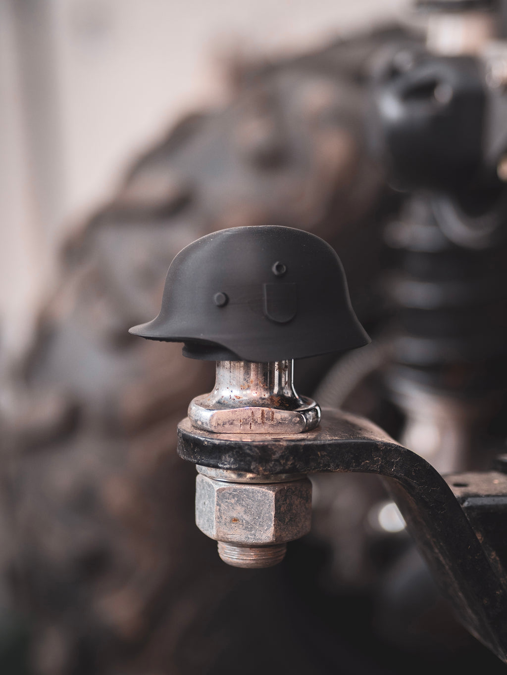Abdeckkappe Anhängerkupplung Stahlhelm
