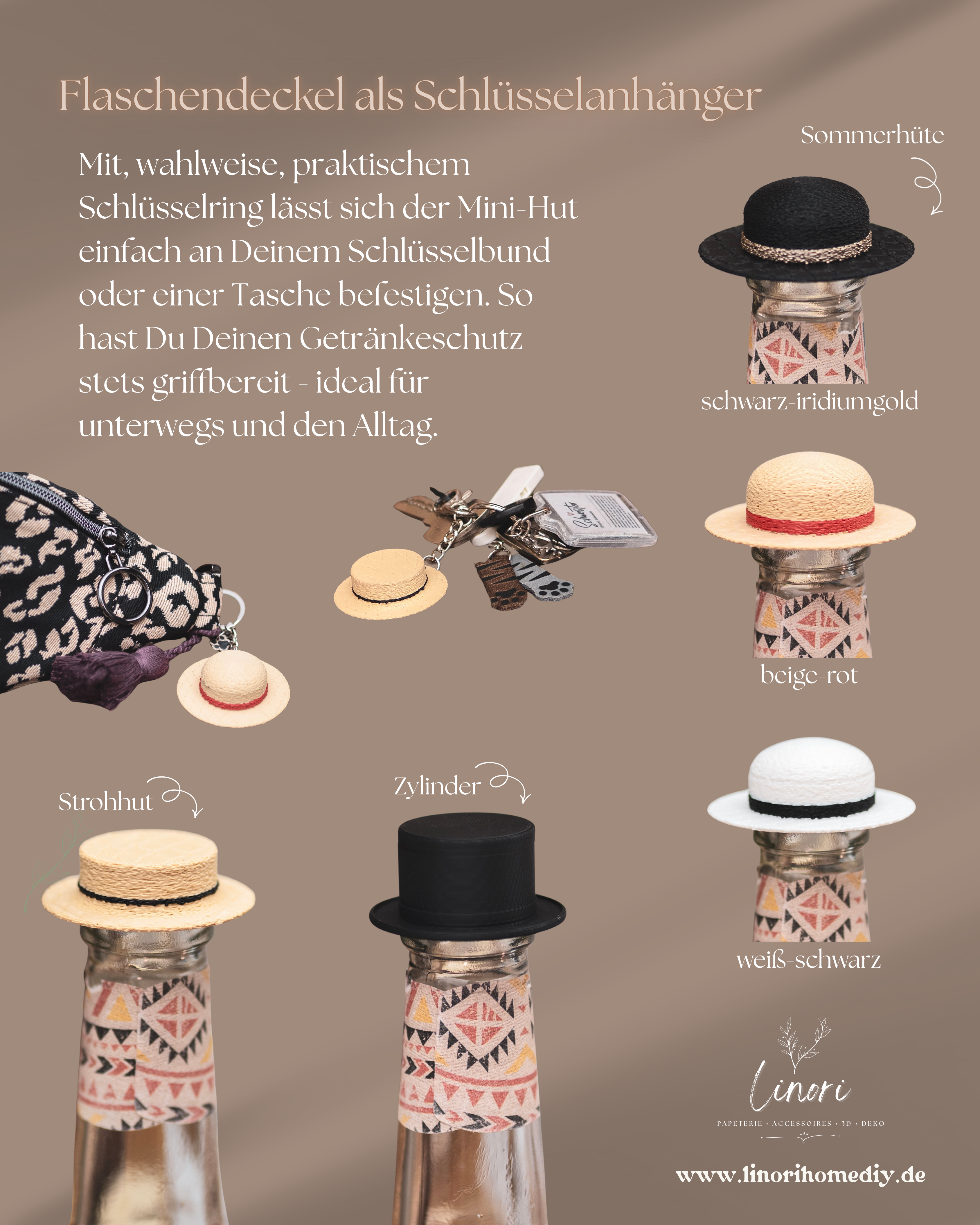 Flaschendeckel Stahlhelm für Bier, Limo & kl. Sektflaschen