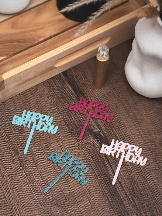 Muffin Topper "Happy Birthday"