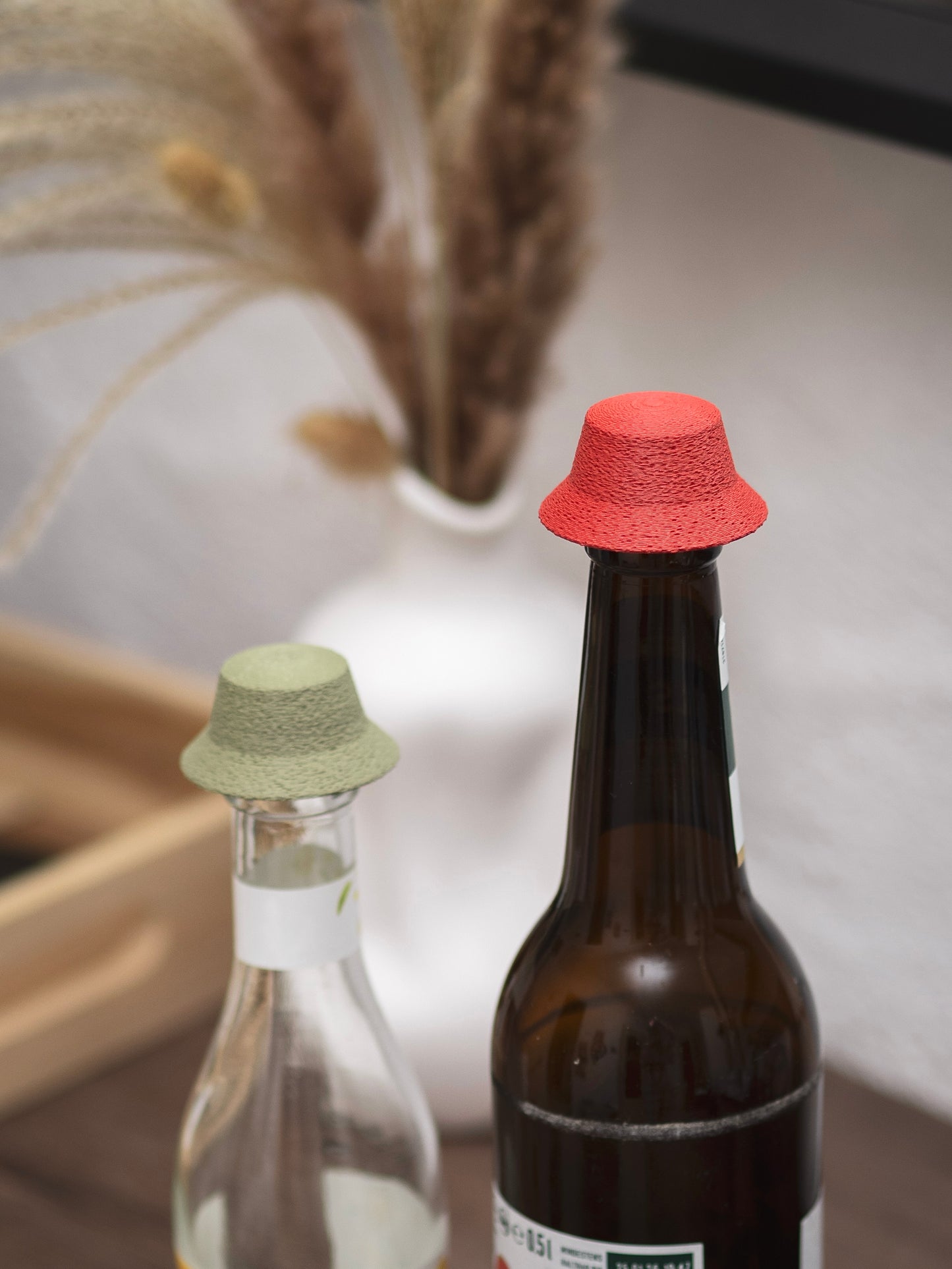 Flaschendeckel Fischerhut für Bier, Limo & kl. Sektflaschen | verschiedene Farben