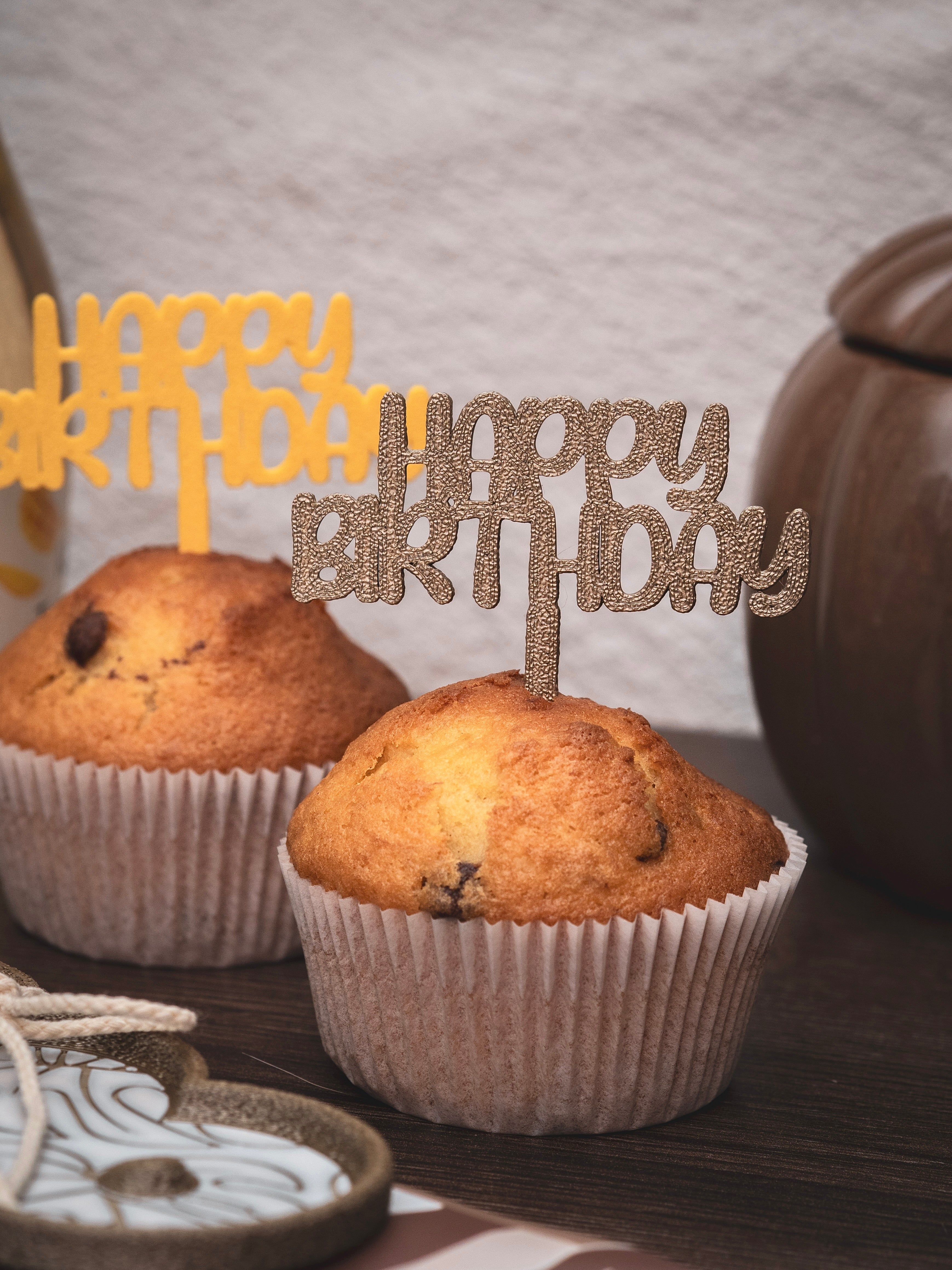 Muffin Topper "Happy Birthday"