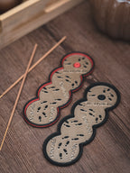 Räucherstäbchen Halter Rumtreiber | 16 cm - schwarz rot iridiumgold