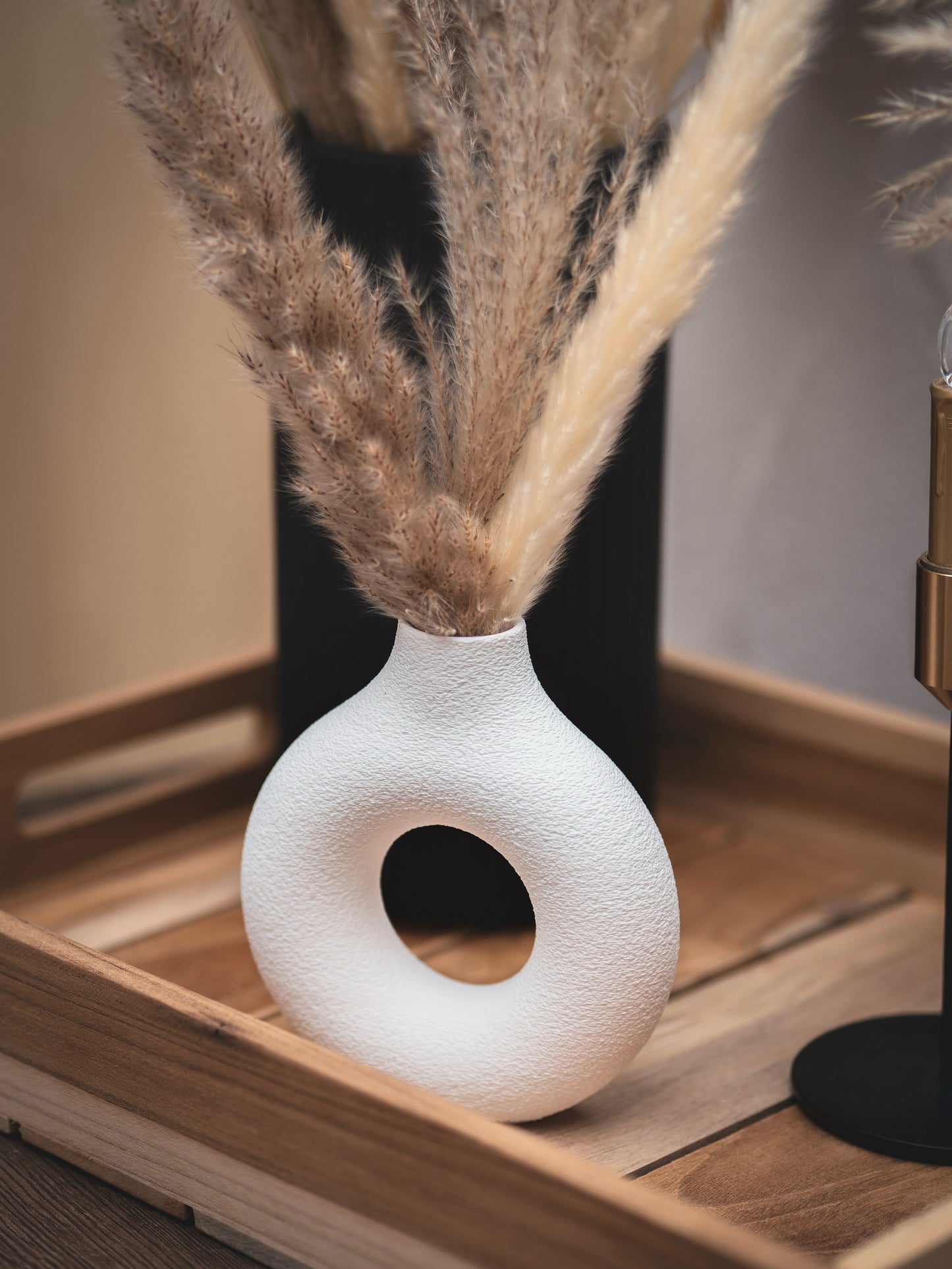 Trockenblumenvase rund 12,5 cm