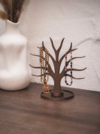 Schmuckständer Baum für Armbänder, Ringe, Earcuffs, Creolen mit Ablage