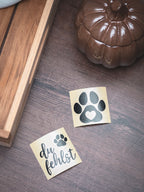 Vinylsticker Set Pfote für Grabkerzen & Trauerkarten