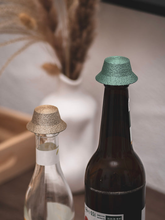 Flaschendeckel Fischerhut für Bier, Limo & kl. Sektflaschen | verschiedene Farben