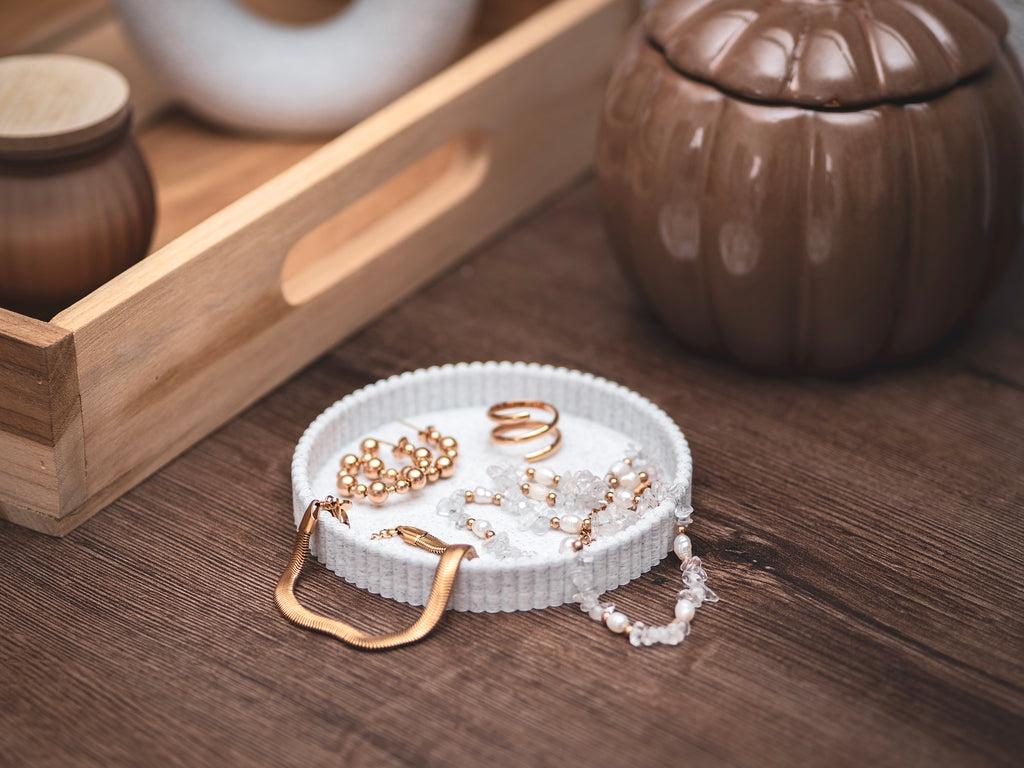 Mini-Tablett für Schmuck oder Deko | 10 cm - verschiedene Farben