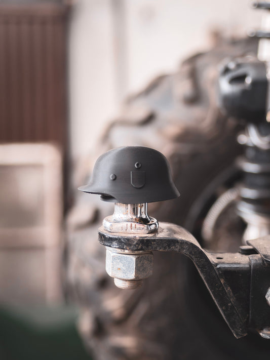 Abdeckkappe Anhängerkupplung Stahlhelm