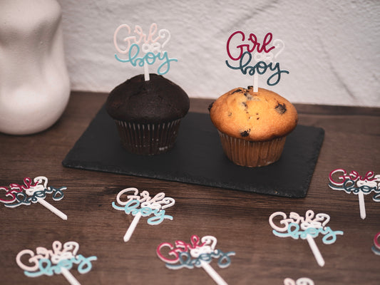 Muffin Topper "Girl or Boy?"