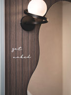 "get naked" Schild zum kleben | in verschiedenen Farben und 2 Größen