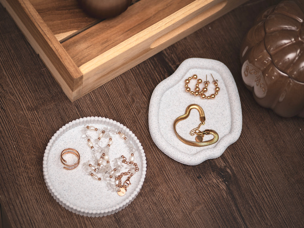 Mini-Tablett-Set für Schmuck oder Deko | 10 cm - verschiedene Farben