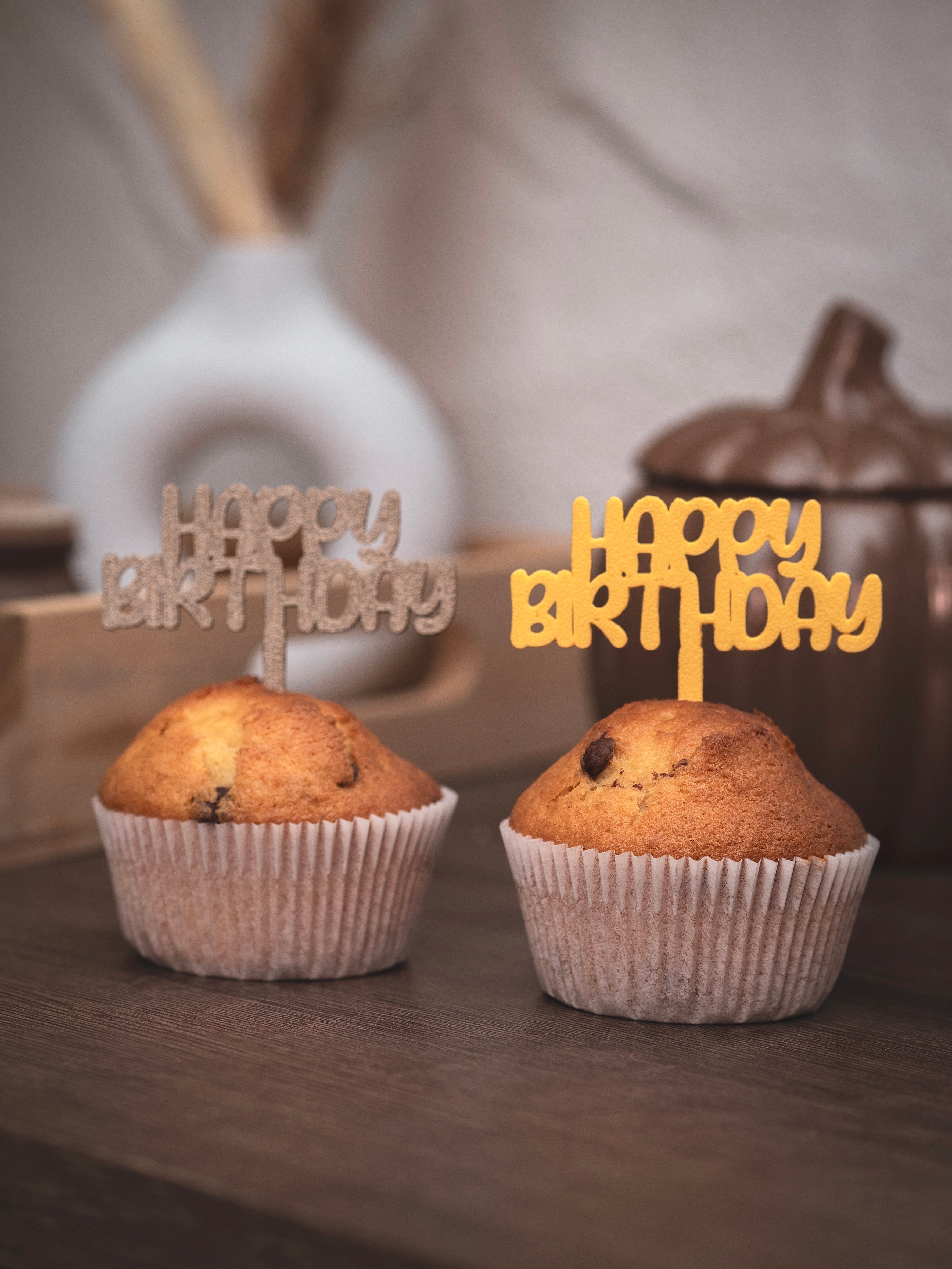 Muffin Topper "Happy Birthday"