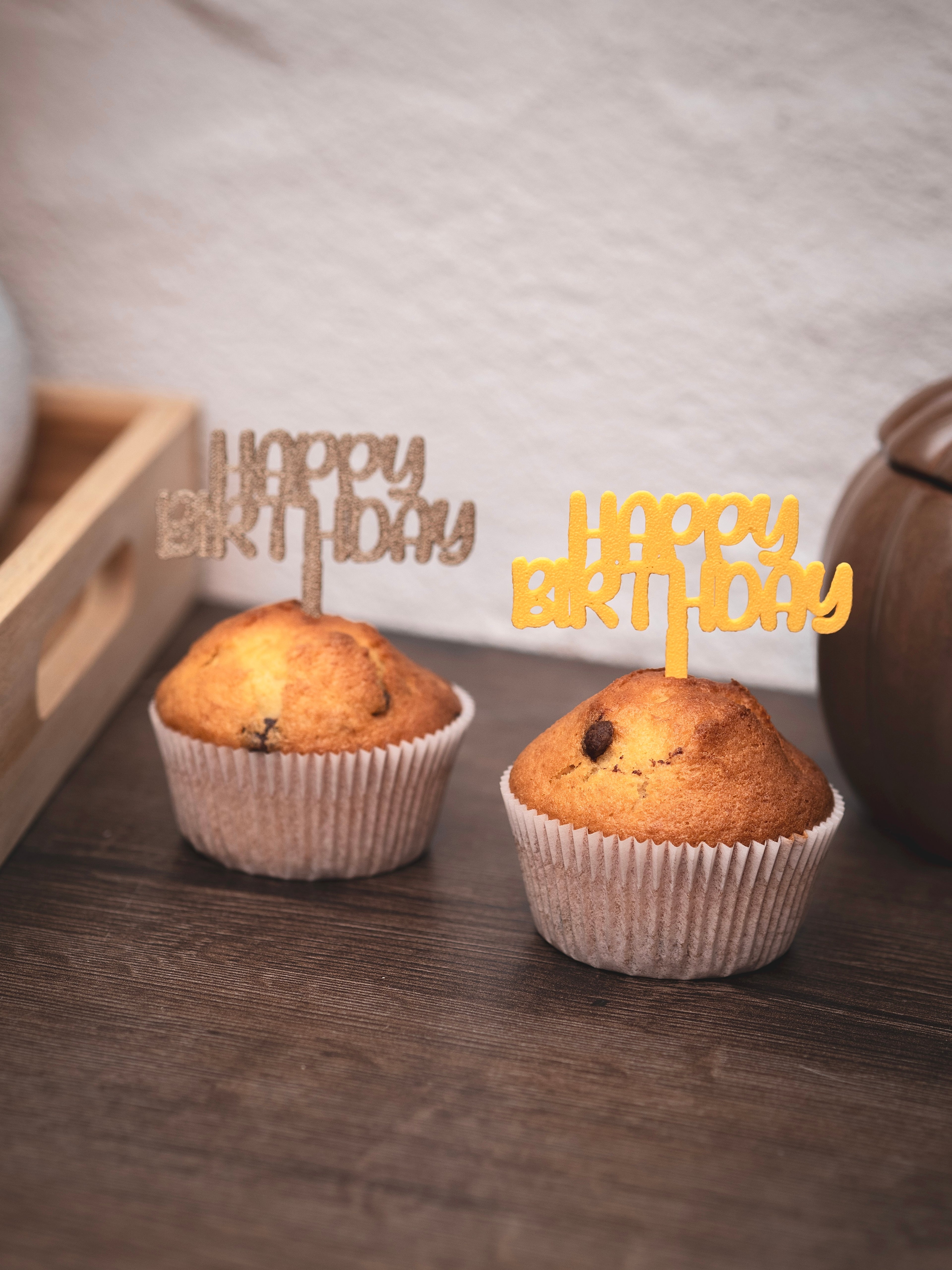 Muffin Topper "Happy Birthday"