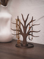 Schmuckständer Baum für Armbänder, Ringe, Earcuffs, Creolen mit Ablage