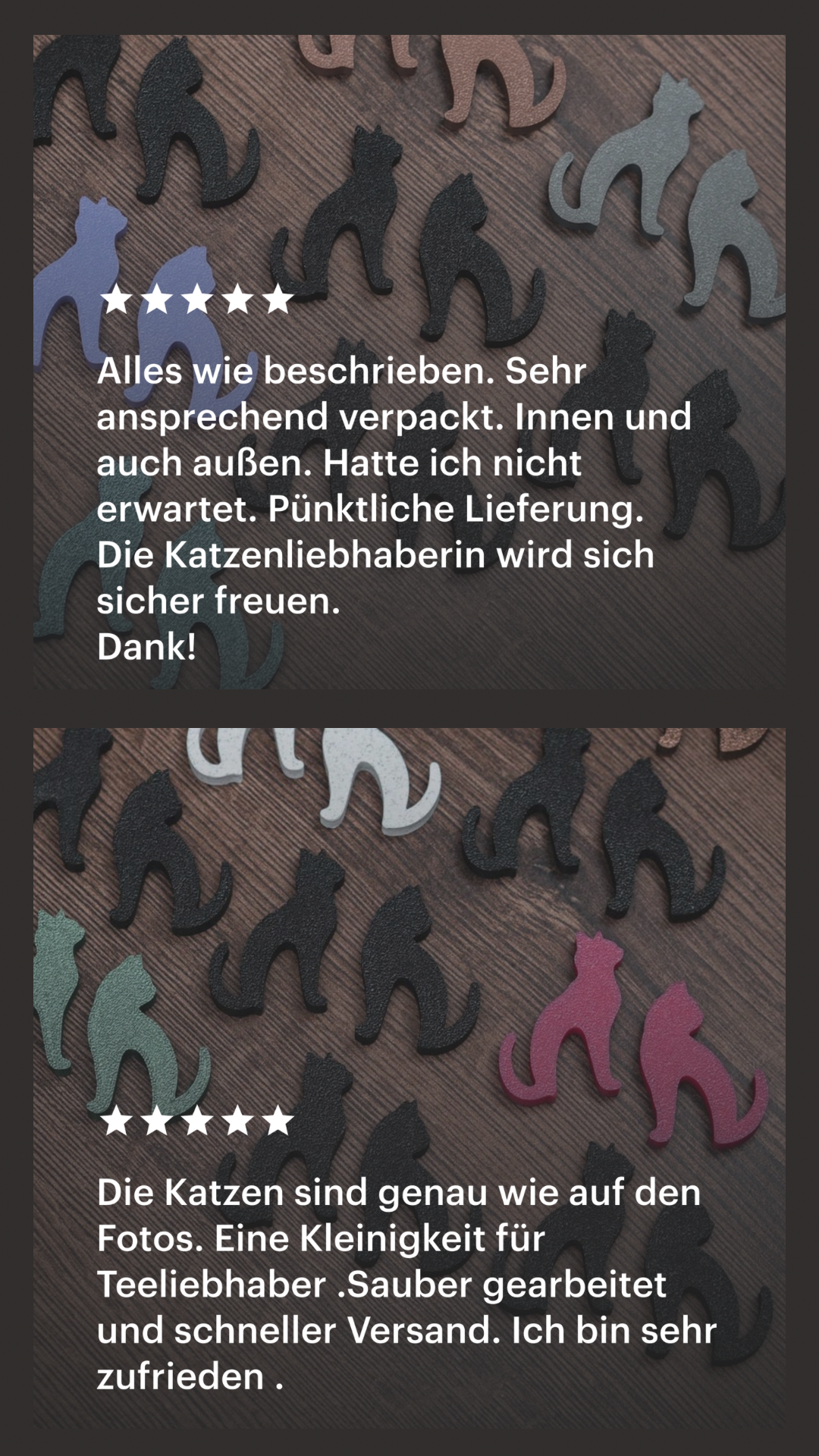 Teebeutelhalter Katze Set | 22 Farben | NEU Glückskatze