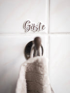 Guest | Gästeschild zum aufhängen oder kleben | in 6 Farben | in 2 Sprachen