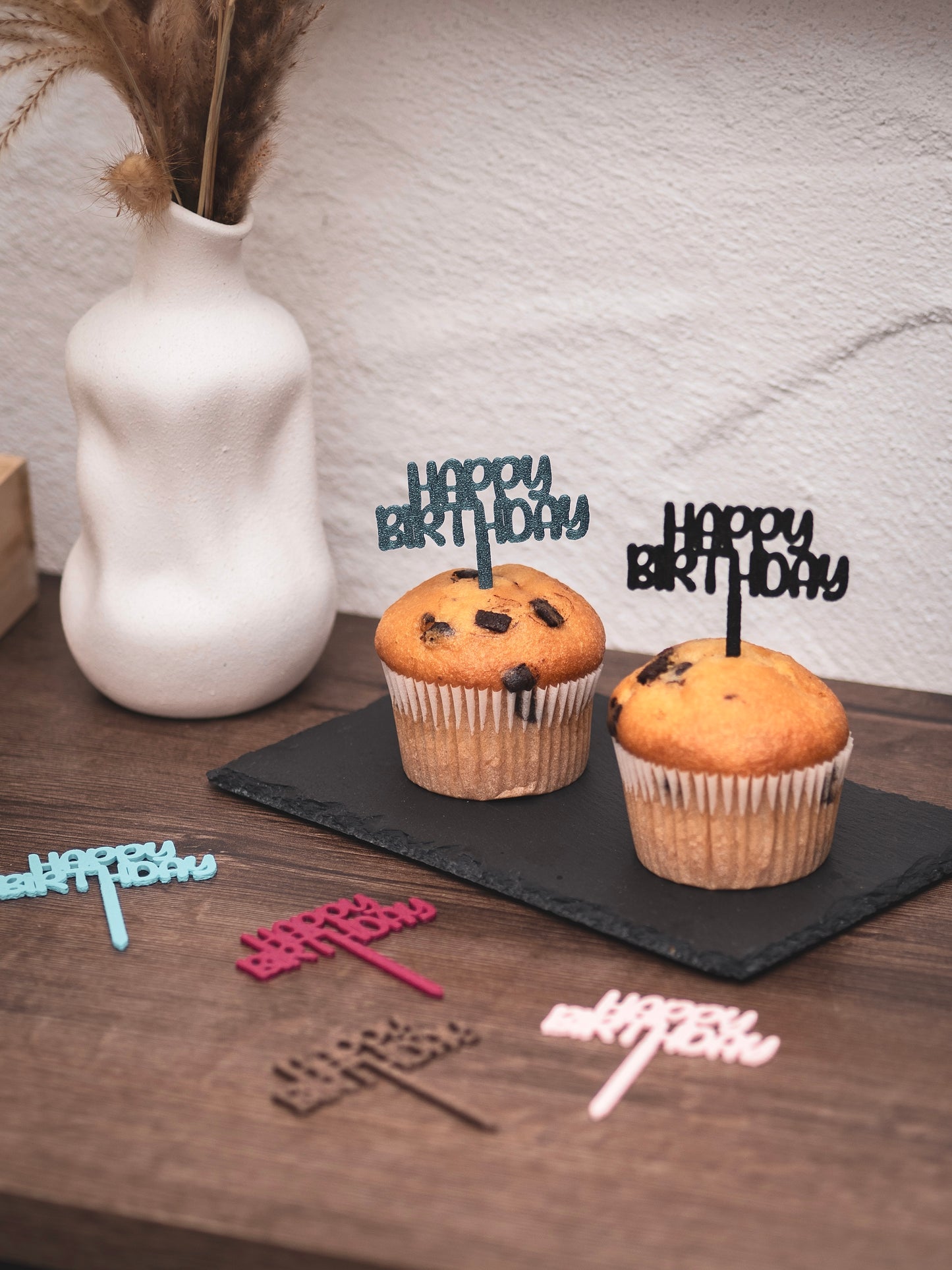 Muffin Topper "Happy Birthday"
