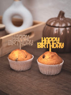Muffin Topper "Happy Birthday"
