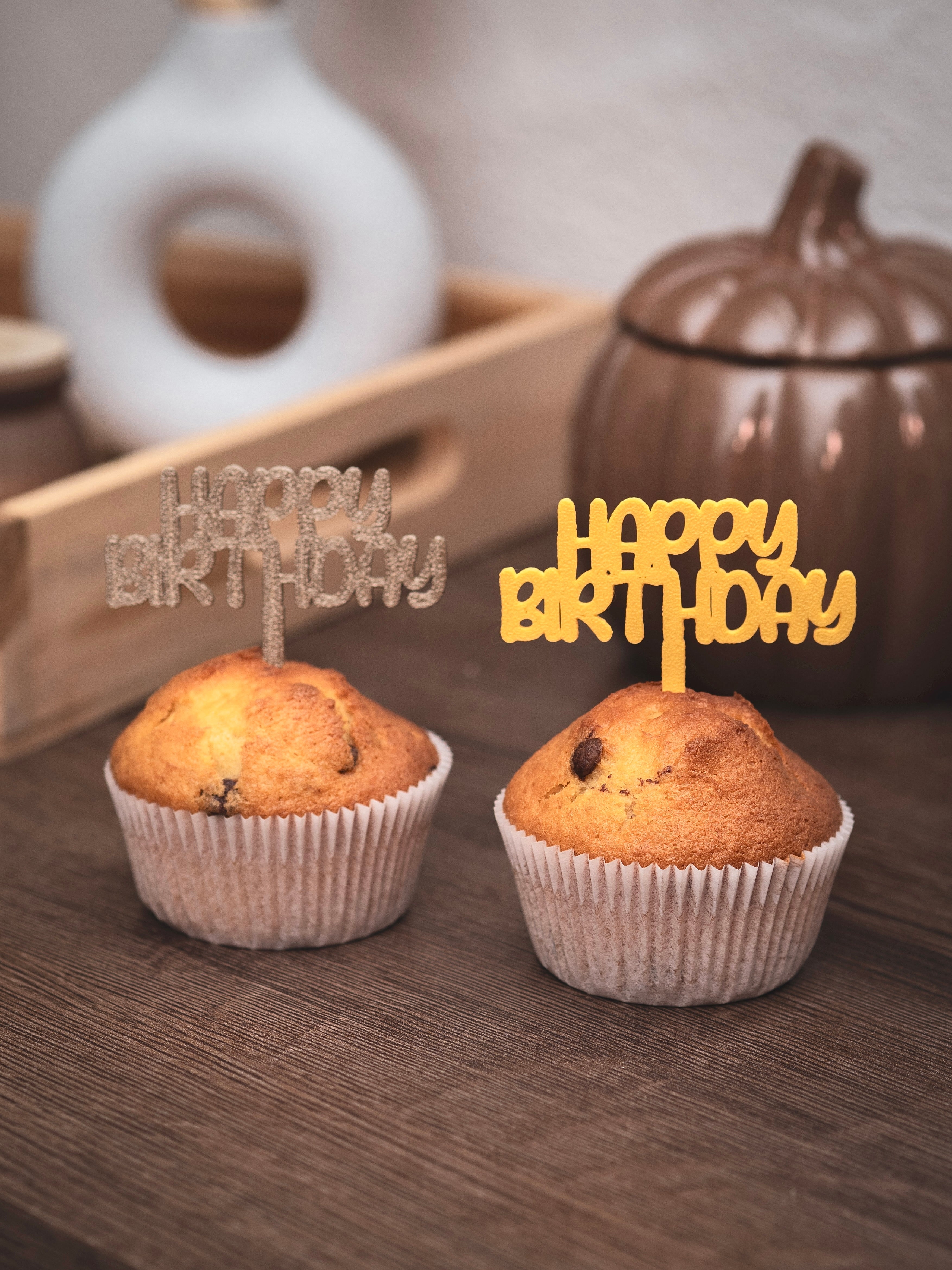 Muffin Topper "Happy Birthday"