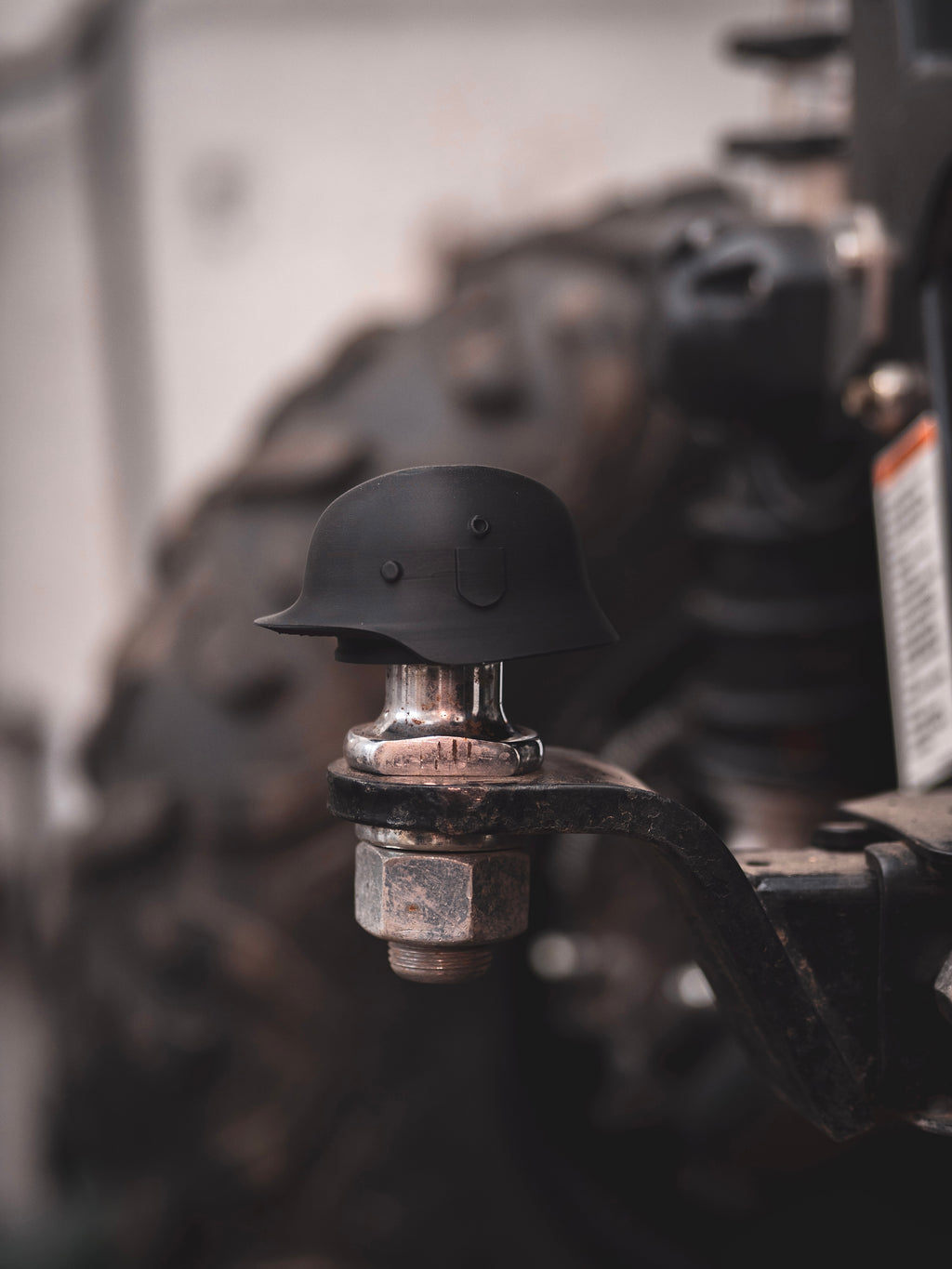Abdeckkappe Anhängerkupplung Stahlhelm