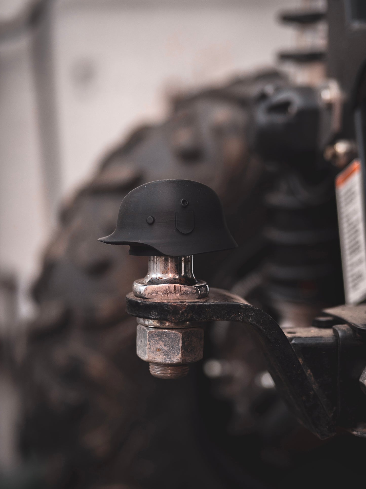 Abdeckkappe Anhängerkupplung Stahlhelm