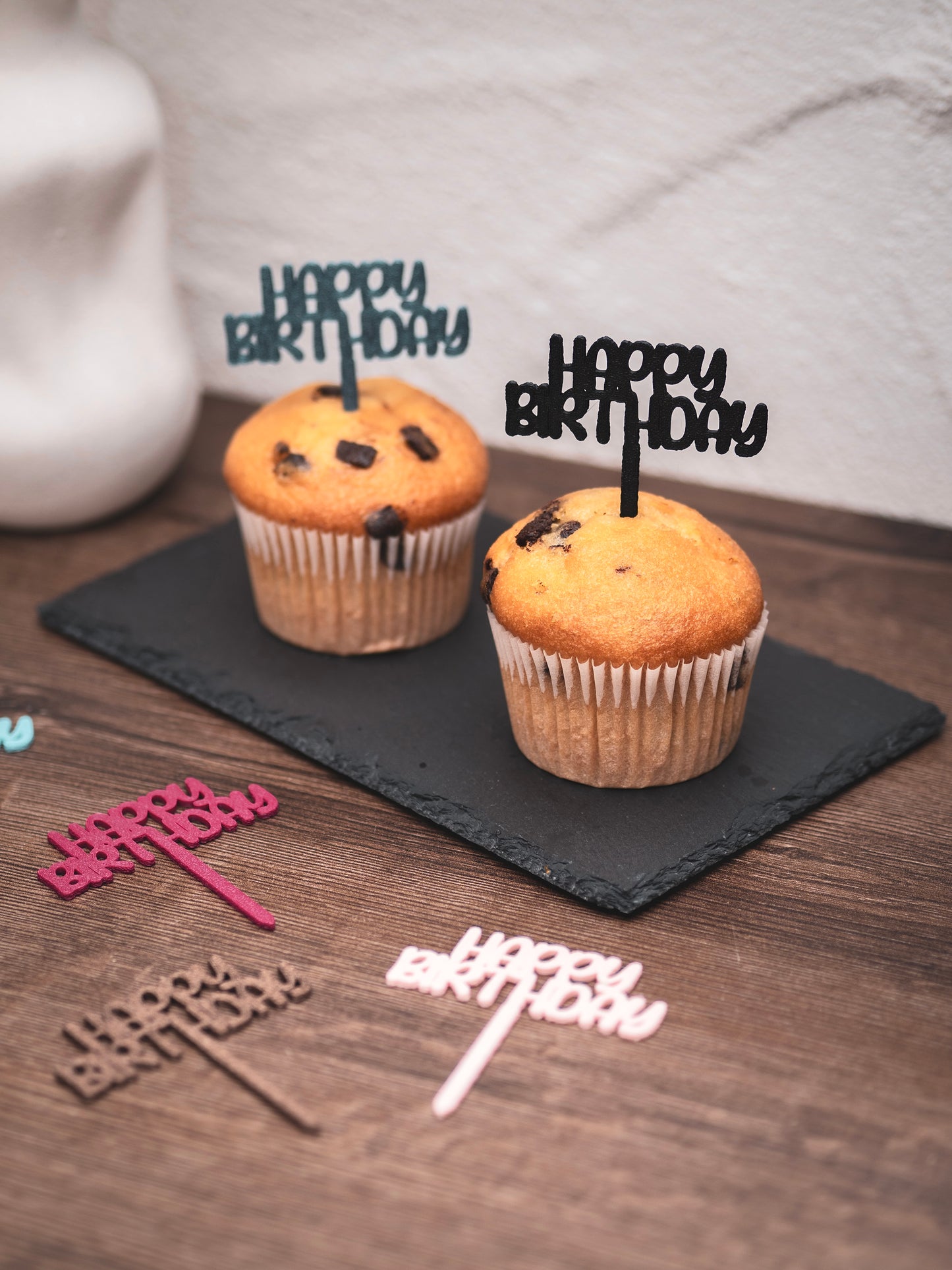 Muffin Topper "Happy Birthday"