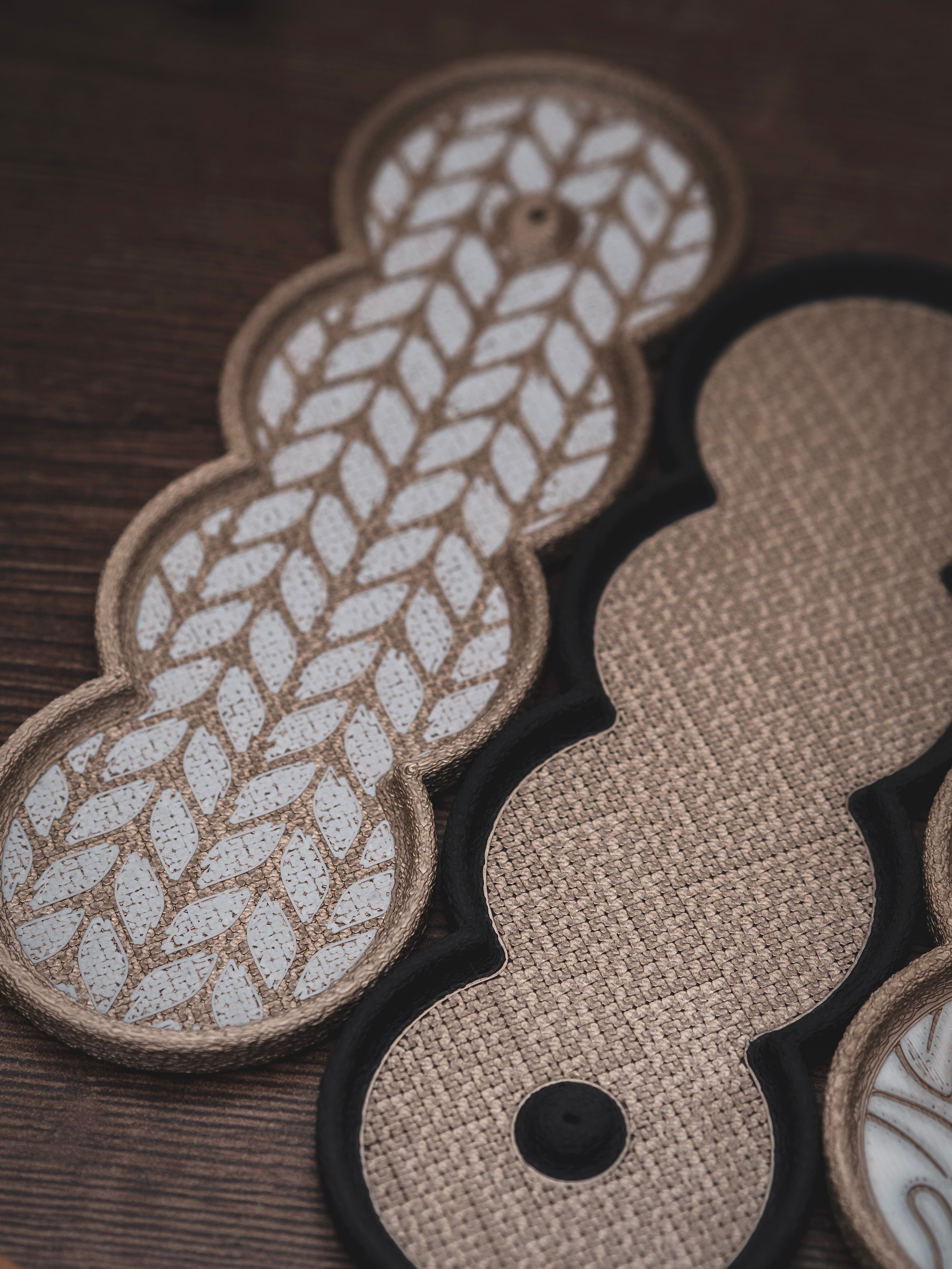 Räucherstäbchen Halter Strick | 16 cm - verschiedene Farben | + 1 Gratis Räucherstäbchen