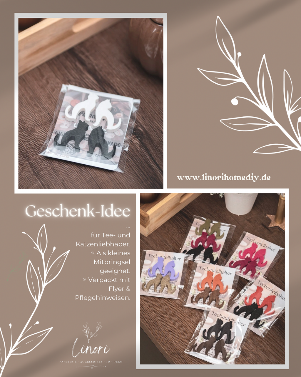 Teebeutelhalter Hunde Set | 22 Farben