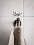Guest | Gästeschild zum aufhängen oder kleben | in 6 Farben | in 2 Sprachen