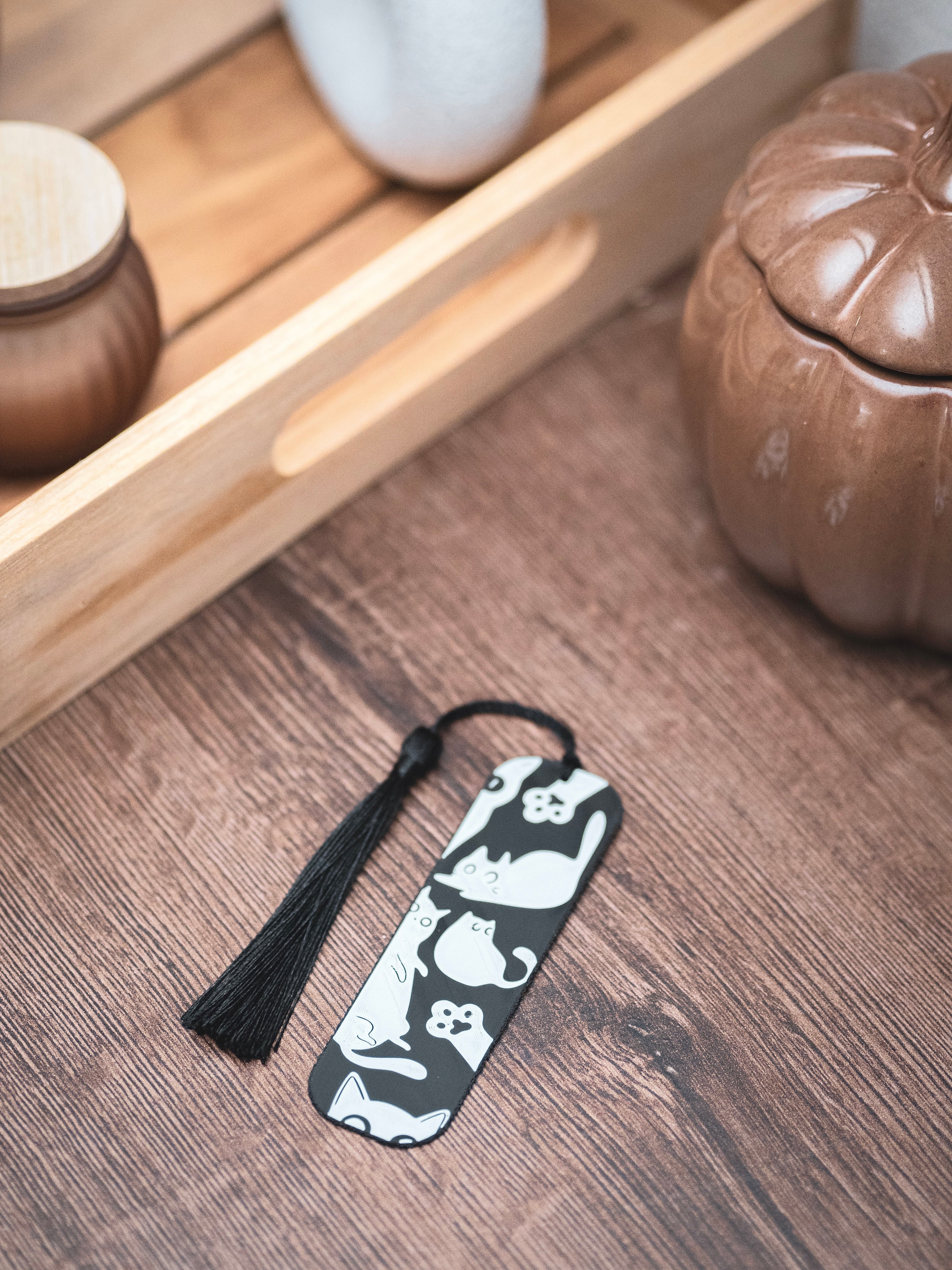 Lesezeichen Katzen mit Quaste | verschiedene Farben