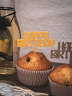 Muffin Topper "Happy Birthday"