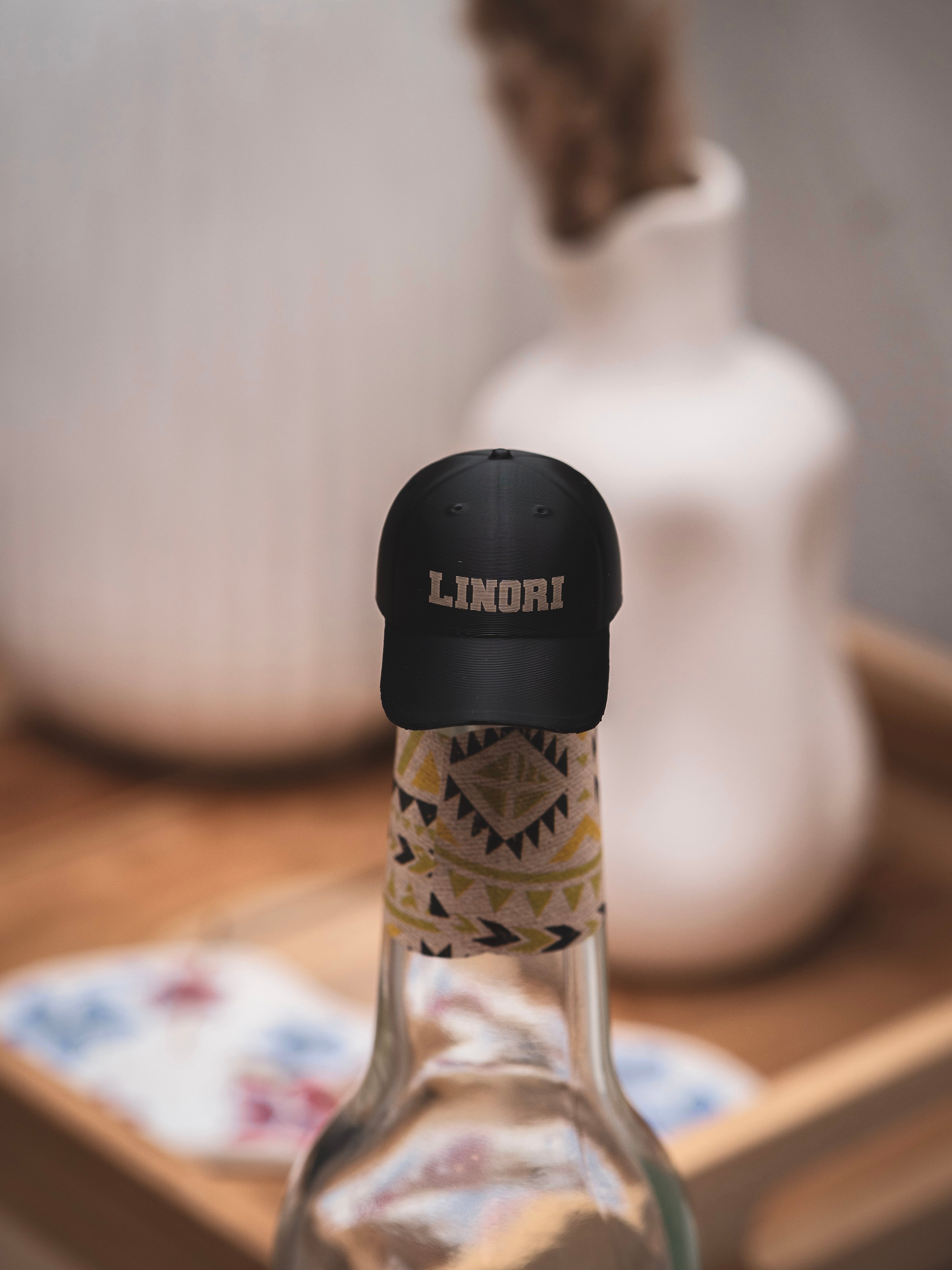 Flaschendeckel Basecap für Bier, Limo & kl. Sektflaschen | in schwarz & personalisierbar